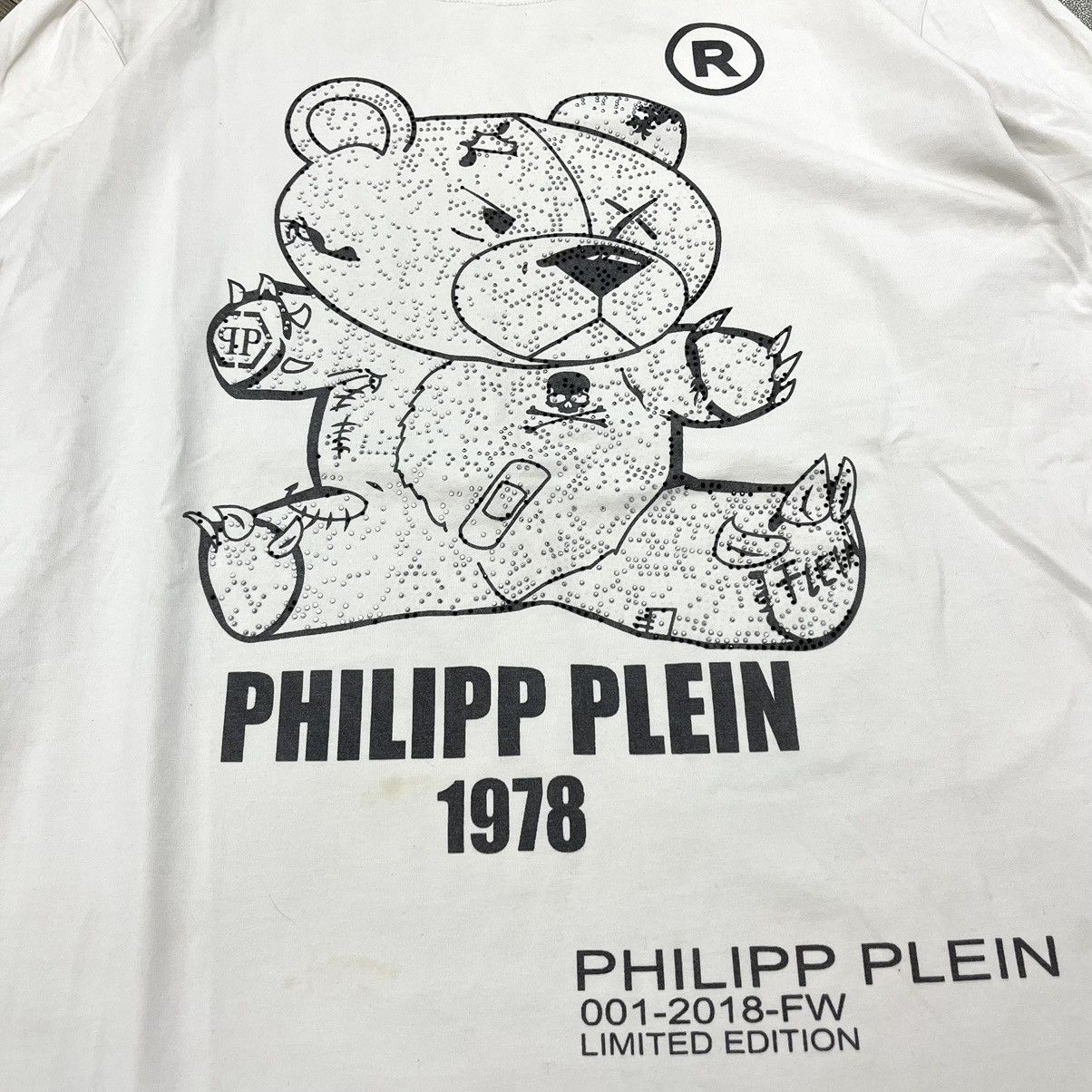 Philipp Plein Phillip Plien Pets Killer Bear White Longsleeve Size US L / EU 52-54 / 3 - 3 Thumbnail