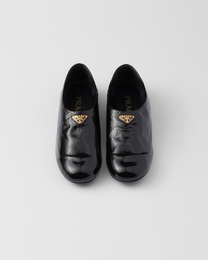 Prada o1B3y1r0526 Patent Leather Ballerinas in Black Size US 6.5 / IT 36.5 - 4 Thumbnail