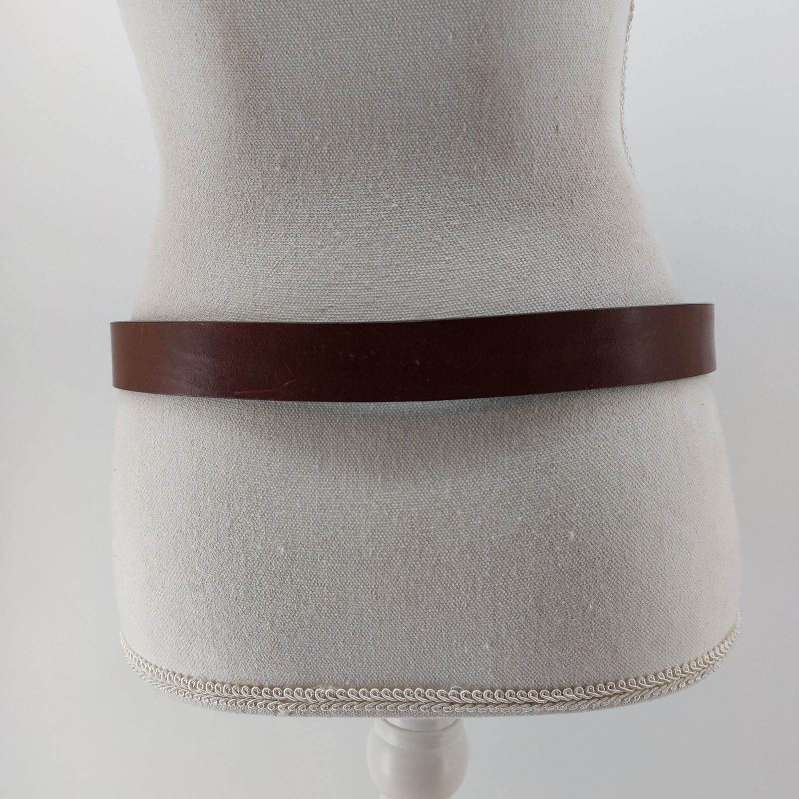 Other Talbots Italian Saddle Leather Belt Brown Wicker L Size ONE SIZE - 10 Thumbnail