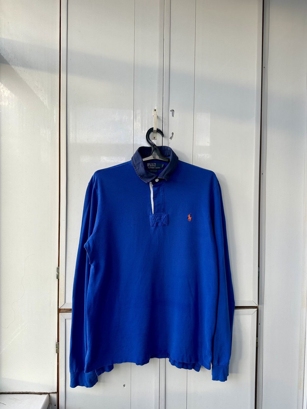 Polo Ralph Lauren Vintage Polo Ralph Lauren Sleeve Rugby Orange Logo Size US L / EU 52-54 / 3 - 1 Thumbnail