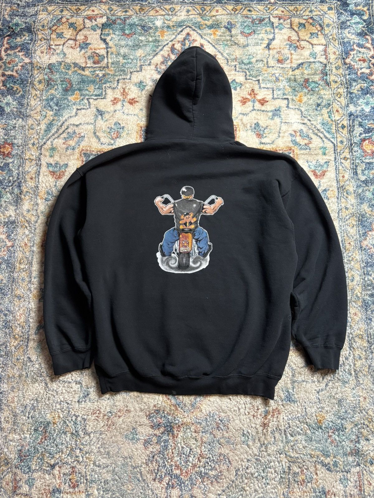 Vintage Vintage Toy Run Biker Hoodie Size XL Size US XL / EU 56 / 4 - 2 Thumbnail