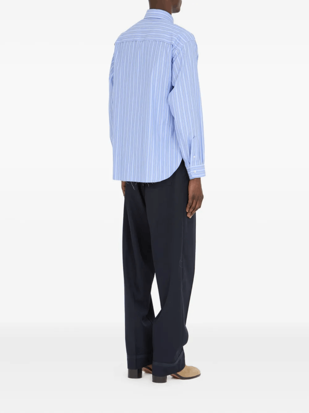 Other Long-Sleeved Shirt in Blue – Classic Smart-Casual Style Size US M / EU 48-50 / 2 - 2 Thumbnail