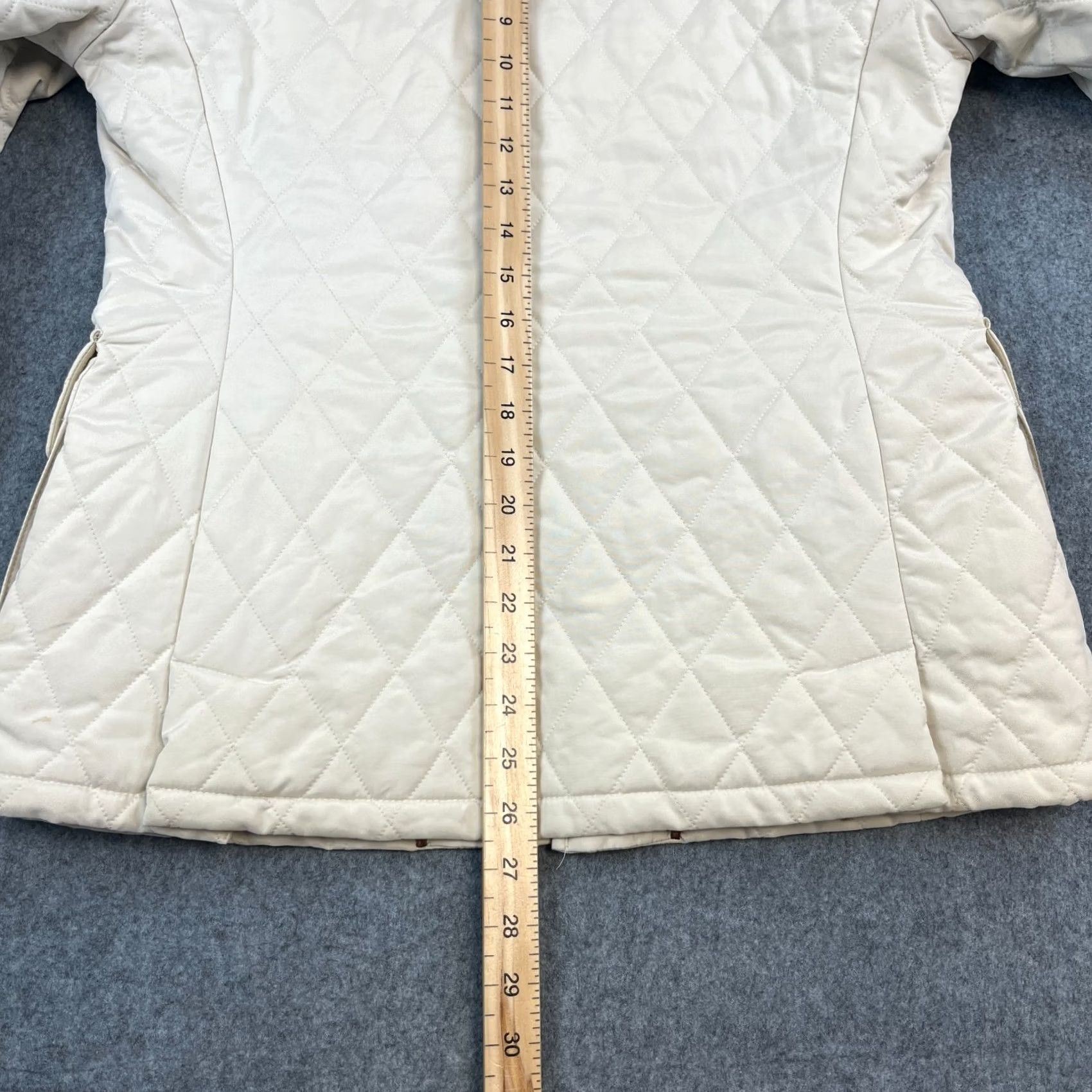 Loro Piana Loro Piana Womens Quilted Jacket Cream 44 UK 10 Italy Made Storm System Twenty K Jacket Womens Regular Cream Beige Pockets Size L / US 10 / IT 46 - 5 Thumbnail