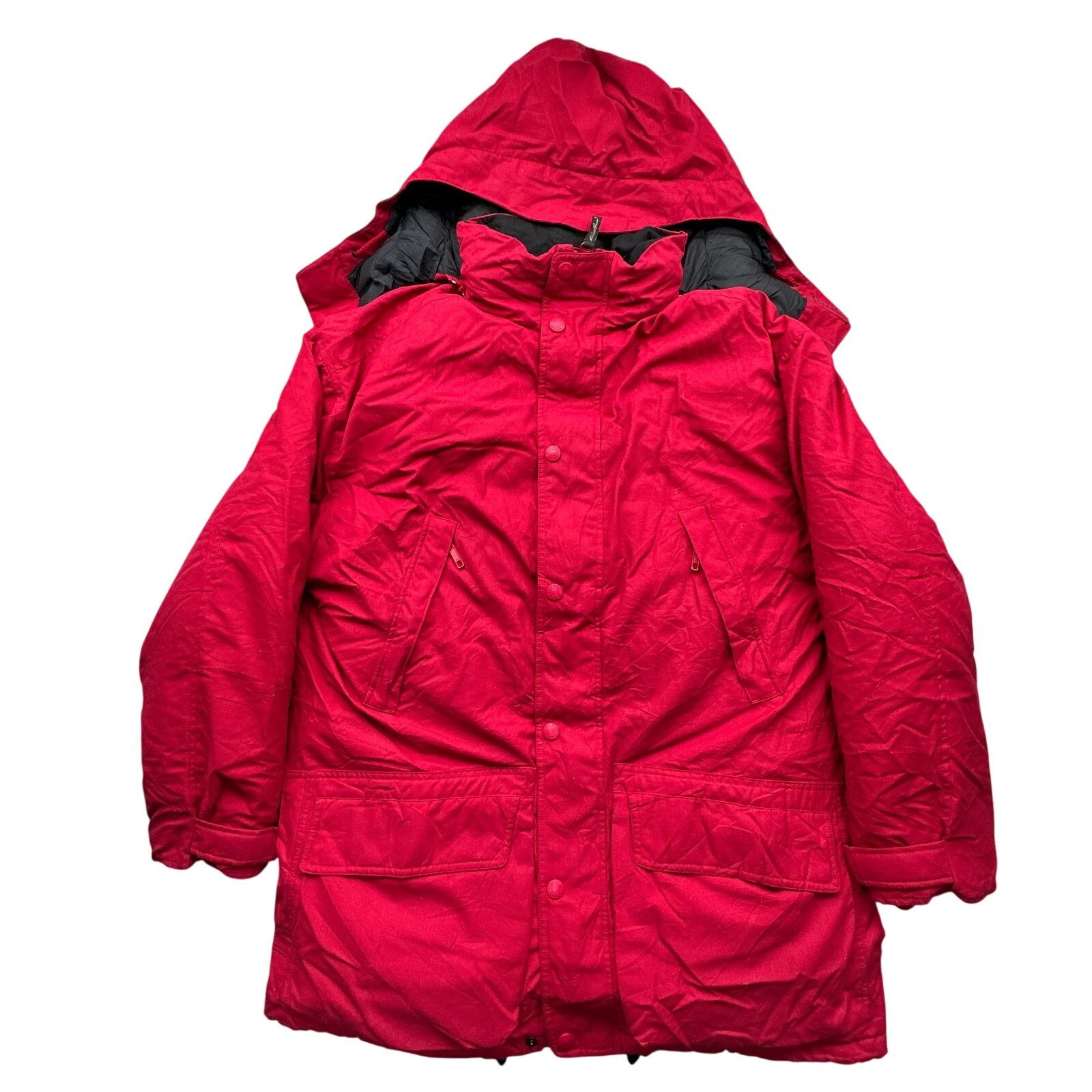 Eddie Bauer Eddie Bauer 0297 Goose Down Jacket Men Medium Red Black Size US M / EU 48-50 / 2 - 1 Thumbnail