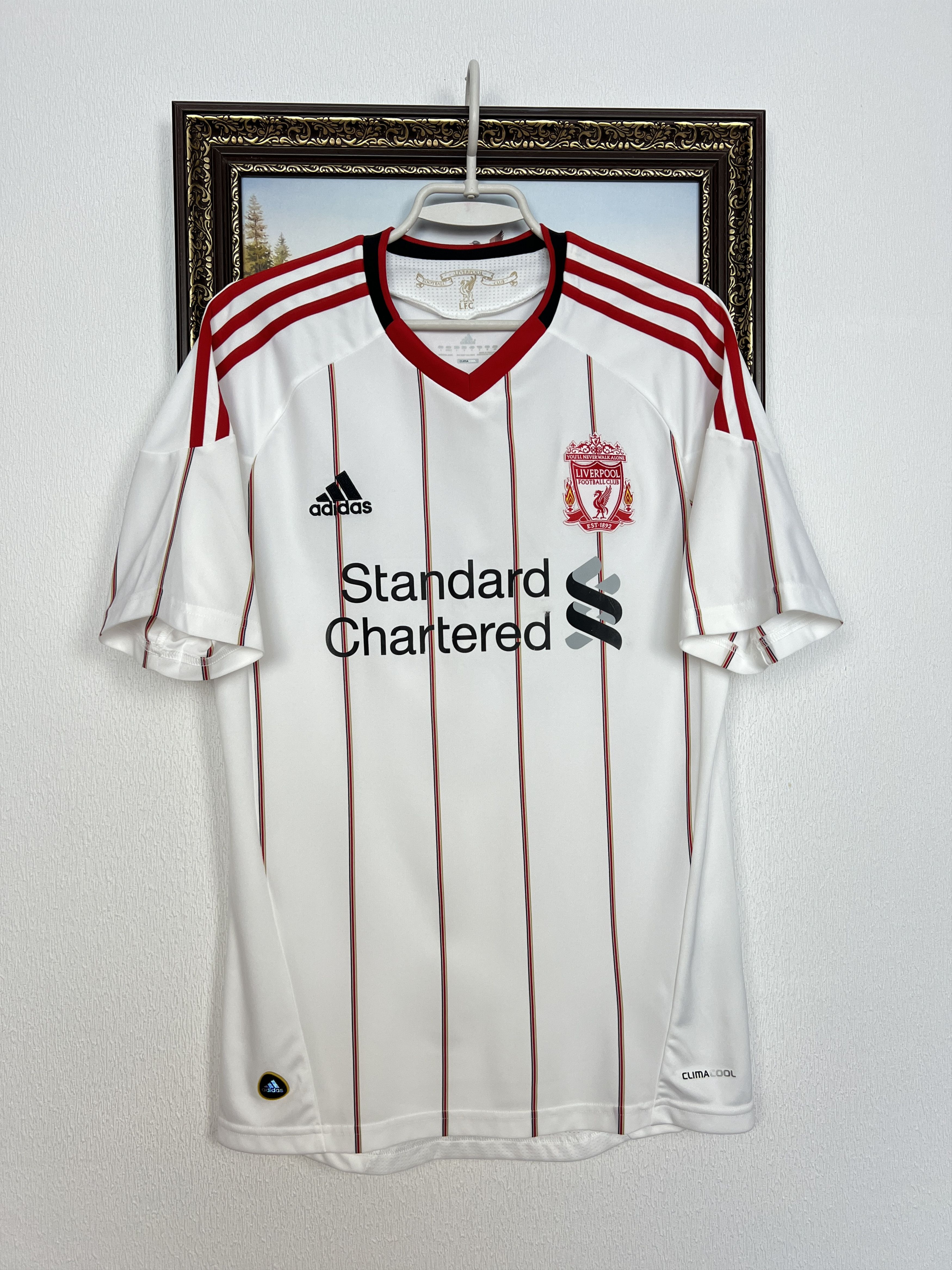 Nike Liverpool Away football shirt 2010 Soccer Jersey Trikot Rare Size US L / EU 52-54 / 3 - 1 Thumbnail