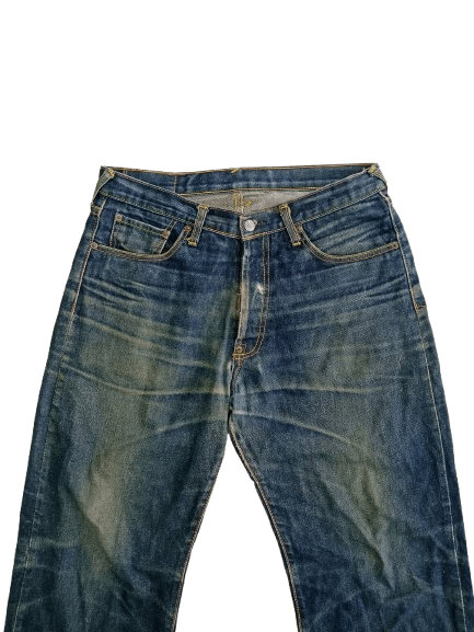 Evisu Vintage Evisu Distressed Jeans Japanese Brand Size US 33 - 3 Thumbnail