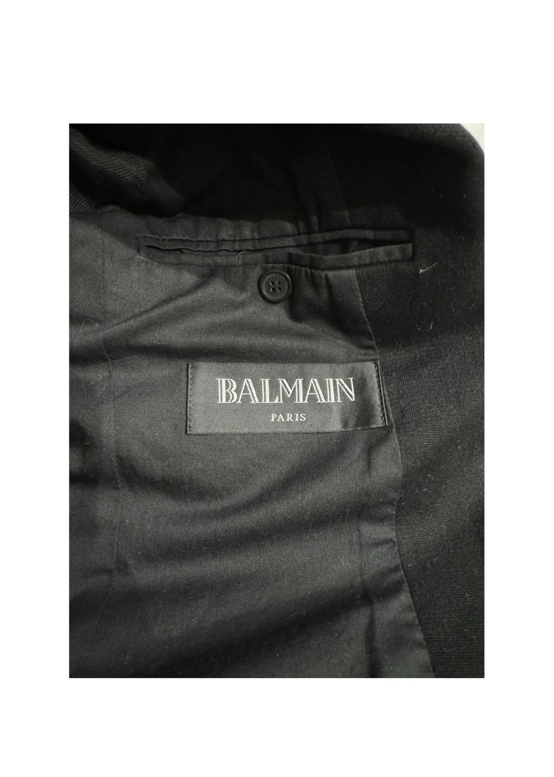 Balmain Balmain Black Double Breasted Blazer Size 48R - 4 Thumbnail