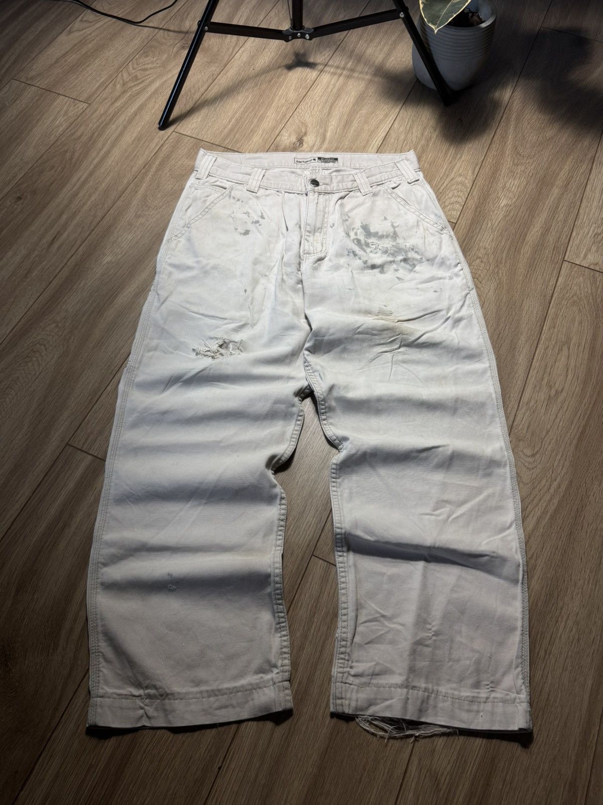 Carhartt 00s Crashed Carhartt Vintage Destroyed y2k Streetwear Pants Size US 28 / EU 44 - 3 Thumbnail