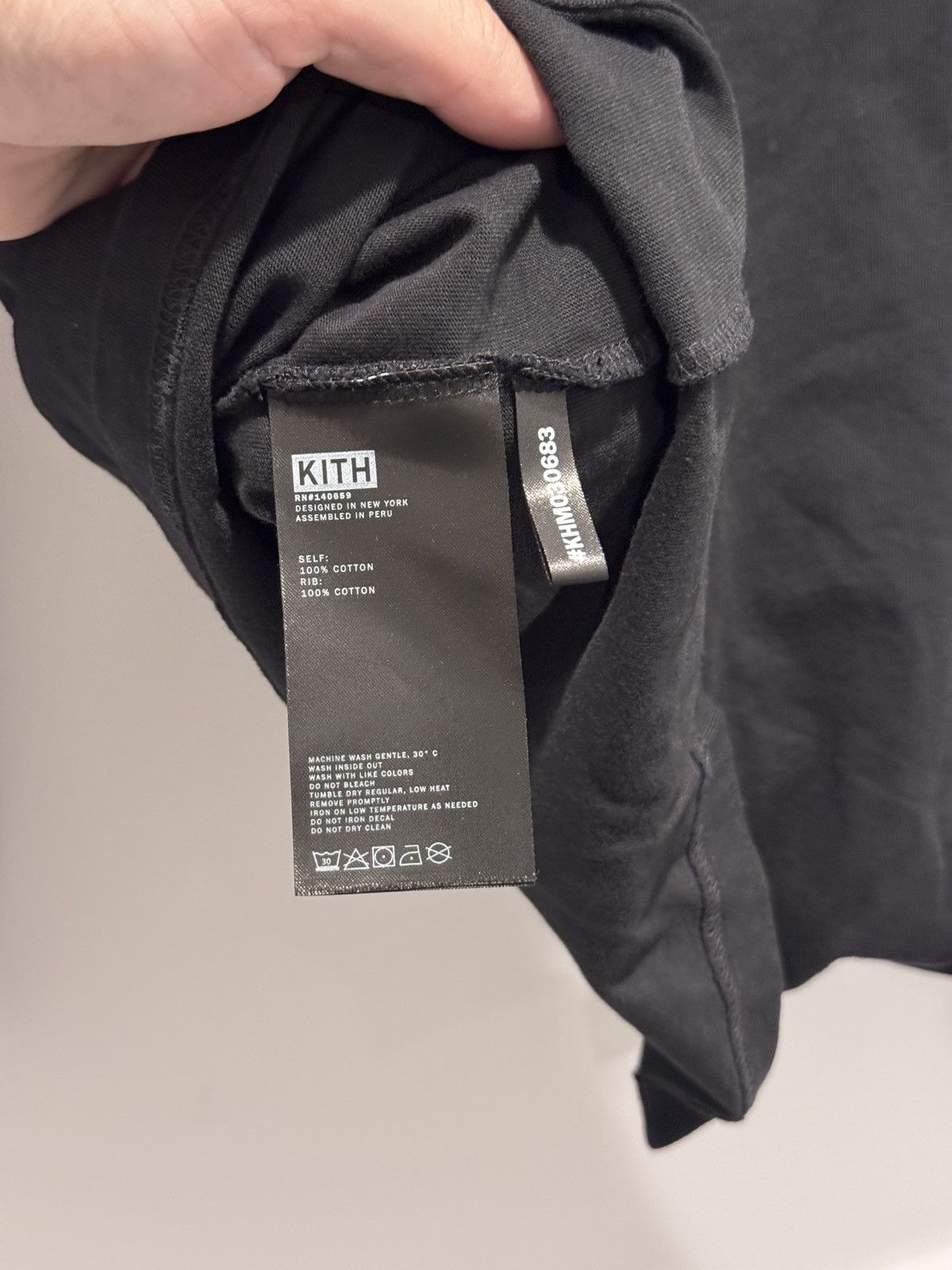 Kith Kith for Ludovic Nkoth Classic Logo Black LS Tee Size M Size US M / EU 48-50 / 2 - 7 Thumbnail