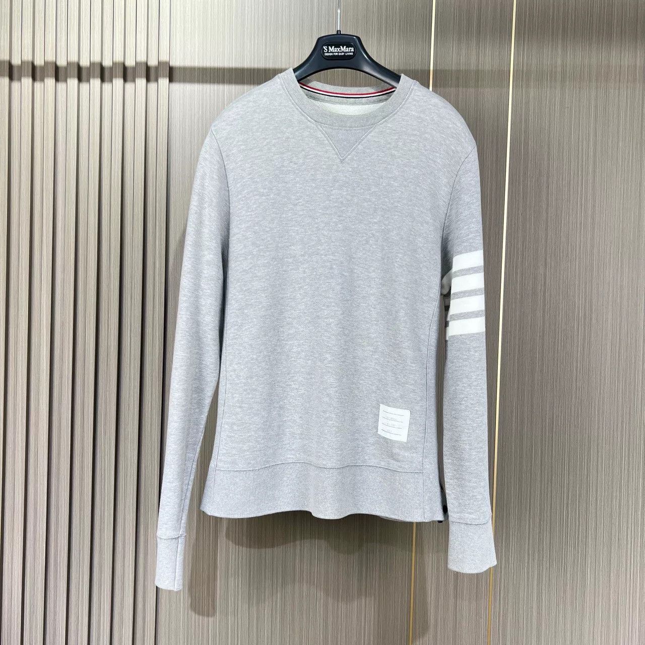 Thom Browne thom browne gray striped knit sweatshirt Size US M / EU 48-50 / 2 - 1 Thumbnail