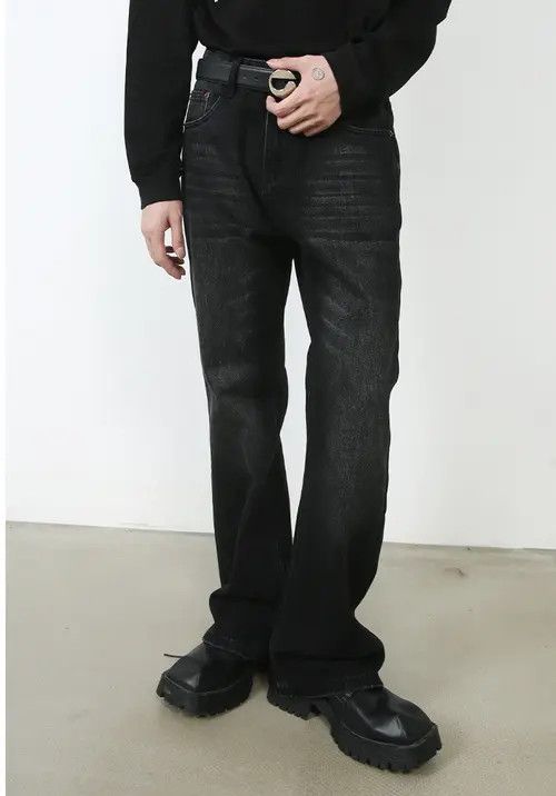VIBE Men's retro washed straight bootcut jeans Size US 32 / EU 48 - 5 Thumbnail