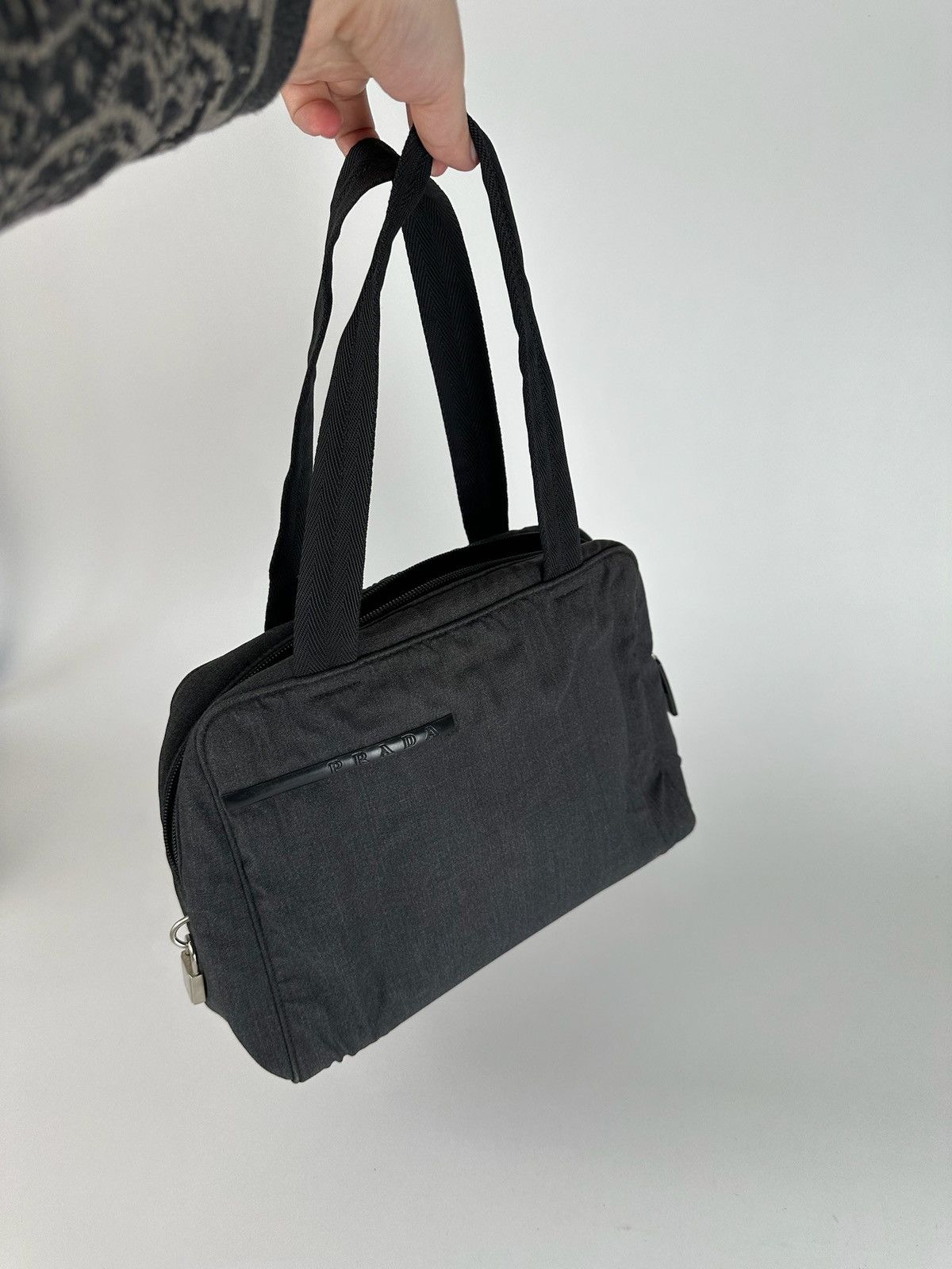 Prada Vintage Prada Sport AW1999 Canvas Bag Anthrazite Size ONE SIZE - 8 Thumbnail