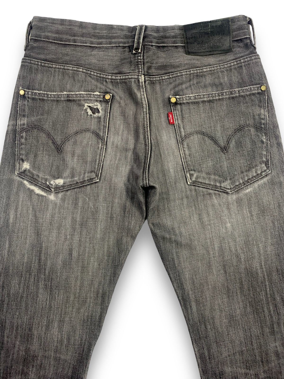 Levi's Vintage Clothing Vintage Y2K Levis Premium Slim Straight Ripped Grunge Jeans Size US 29 - 14 Thumbnail