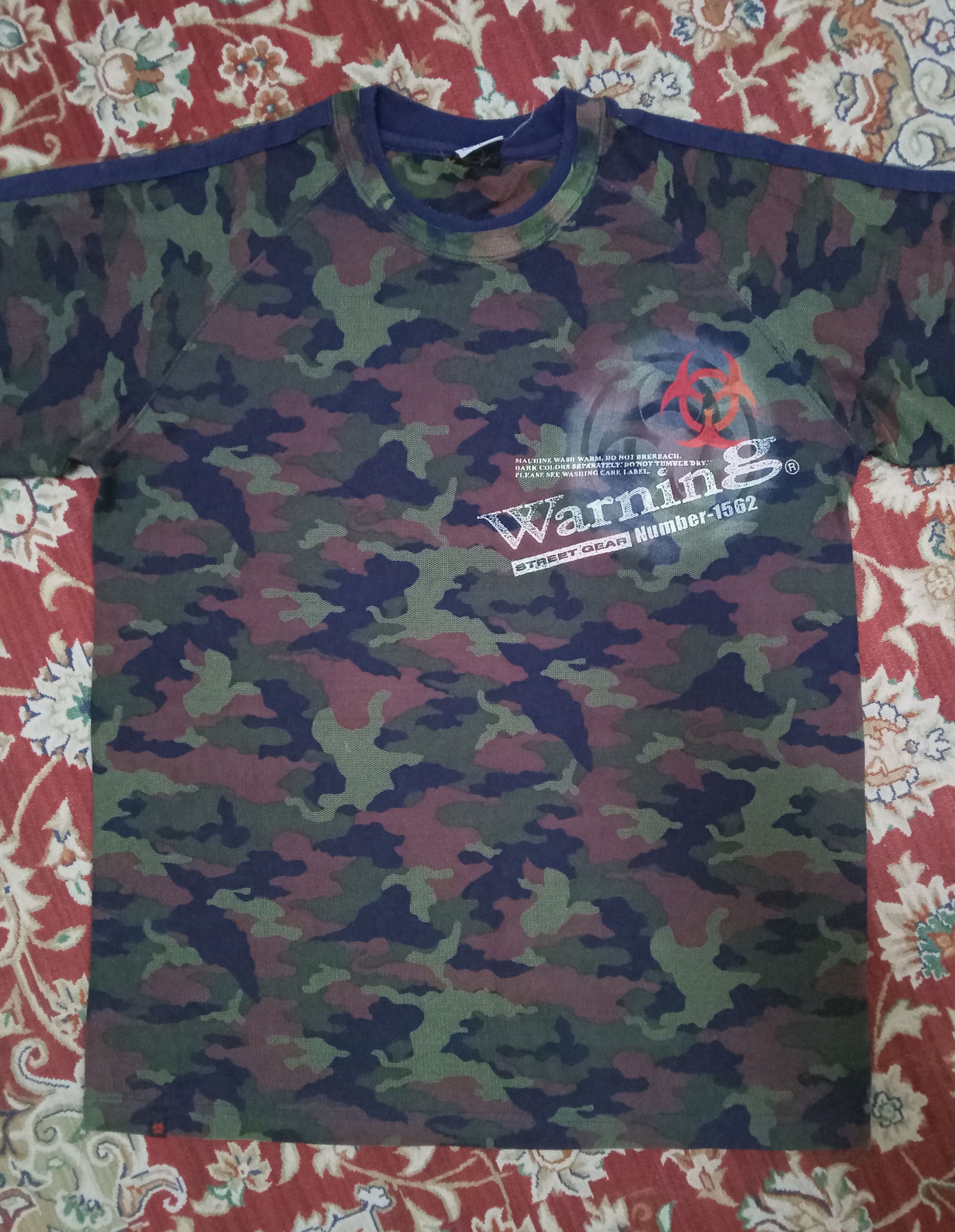 Other Warning Street Gear , Double Layer Long Sleeve Rare T Shirt Size US L / EU 52-54 / 3 - 1 Thumbnail