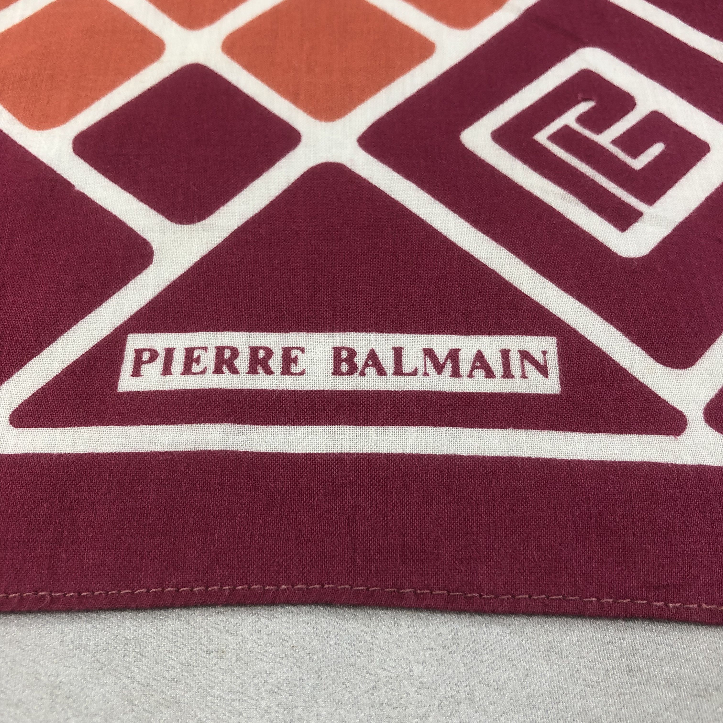 Pierre Balmain Pierre Balmain Handkerchief Neckerchief Bandana H2298 Size ONE SIZE - 4 Thumbnail