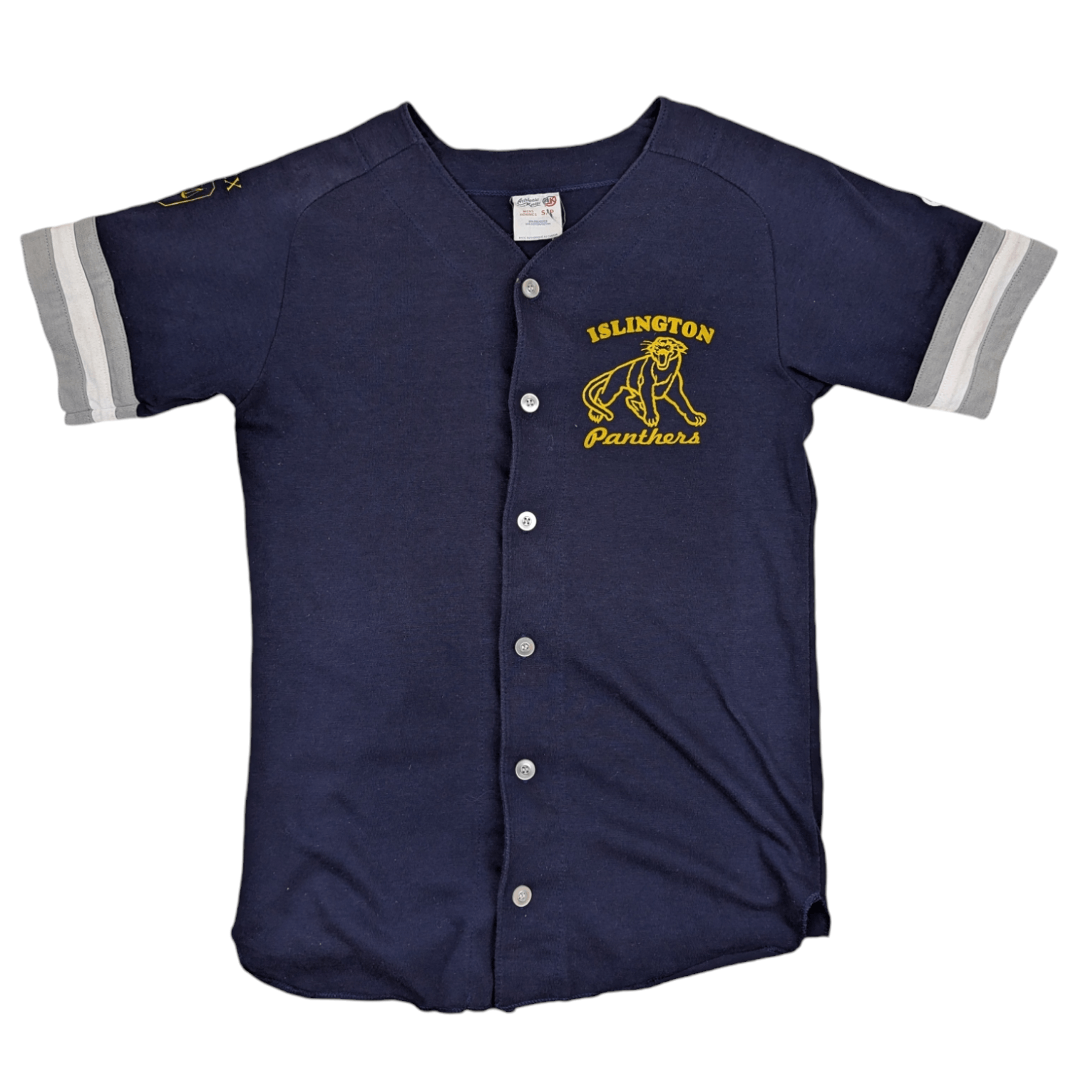 MLB Vintage 80's ISLINGTON PANTHERS MLB Baseball Shirt Size US S / EU 44-46 / 1 - 2 Thumbnail