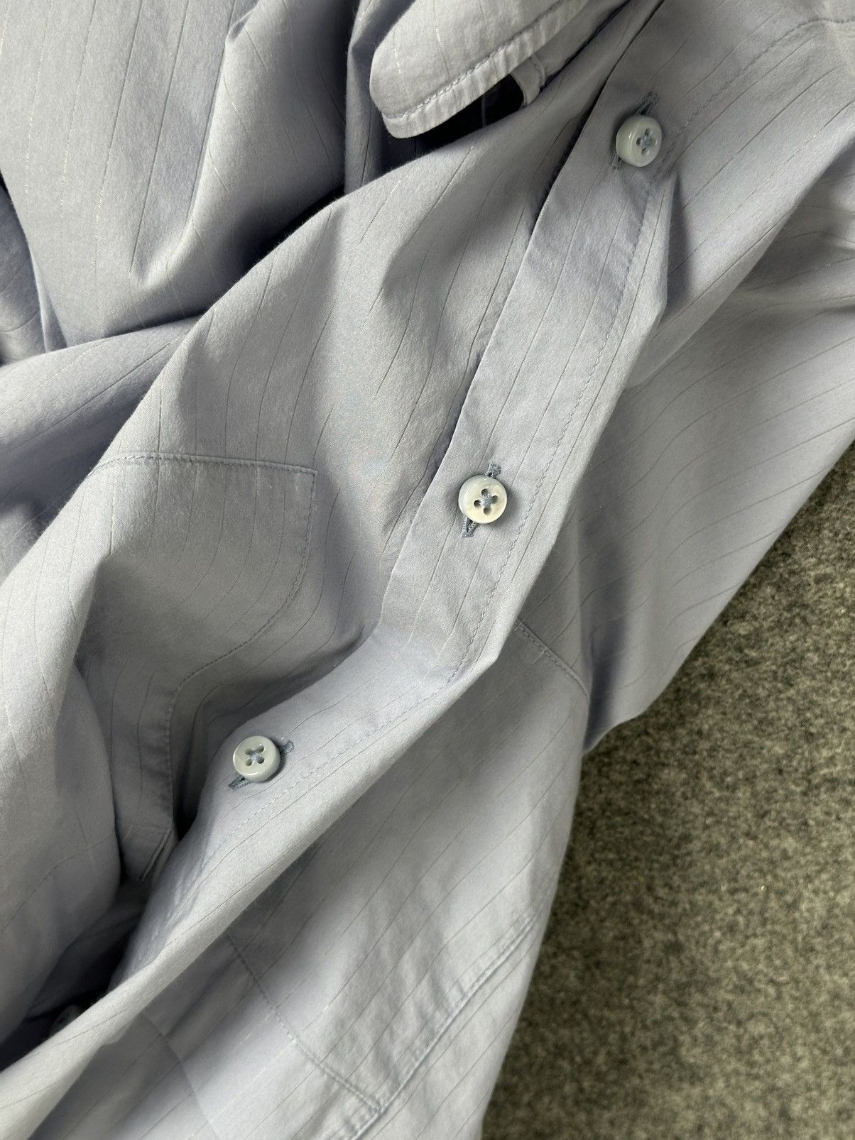 Maison Margiela Maison Margiela - Line 4 Roll Up Sleeve Double Collar Shirt Size XS / US 0-2 / IT 36-38 - 12 Thumbnail
