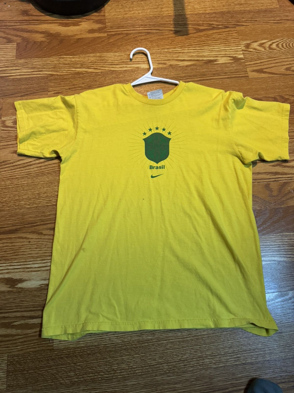 Nike Nike Brazil shirt vintage Size US XL / EU 56 / 4 - 2 Thumbnail