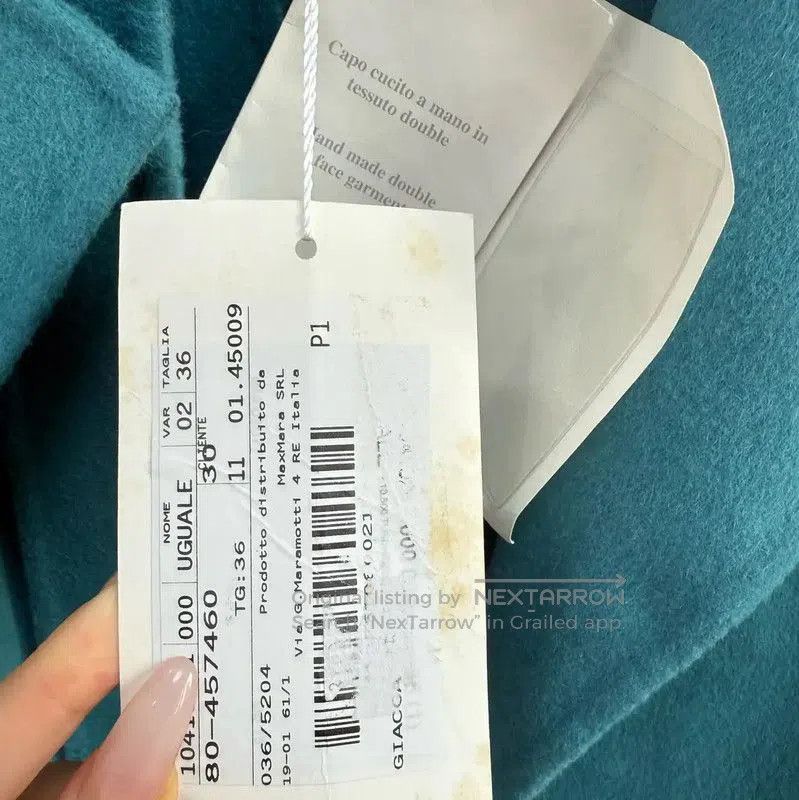 Max Mara MaxMara Spring Autumn Wool Cardigan in Lake Blue . Size S / US 4 / IT 40 - 4 Thumbnail