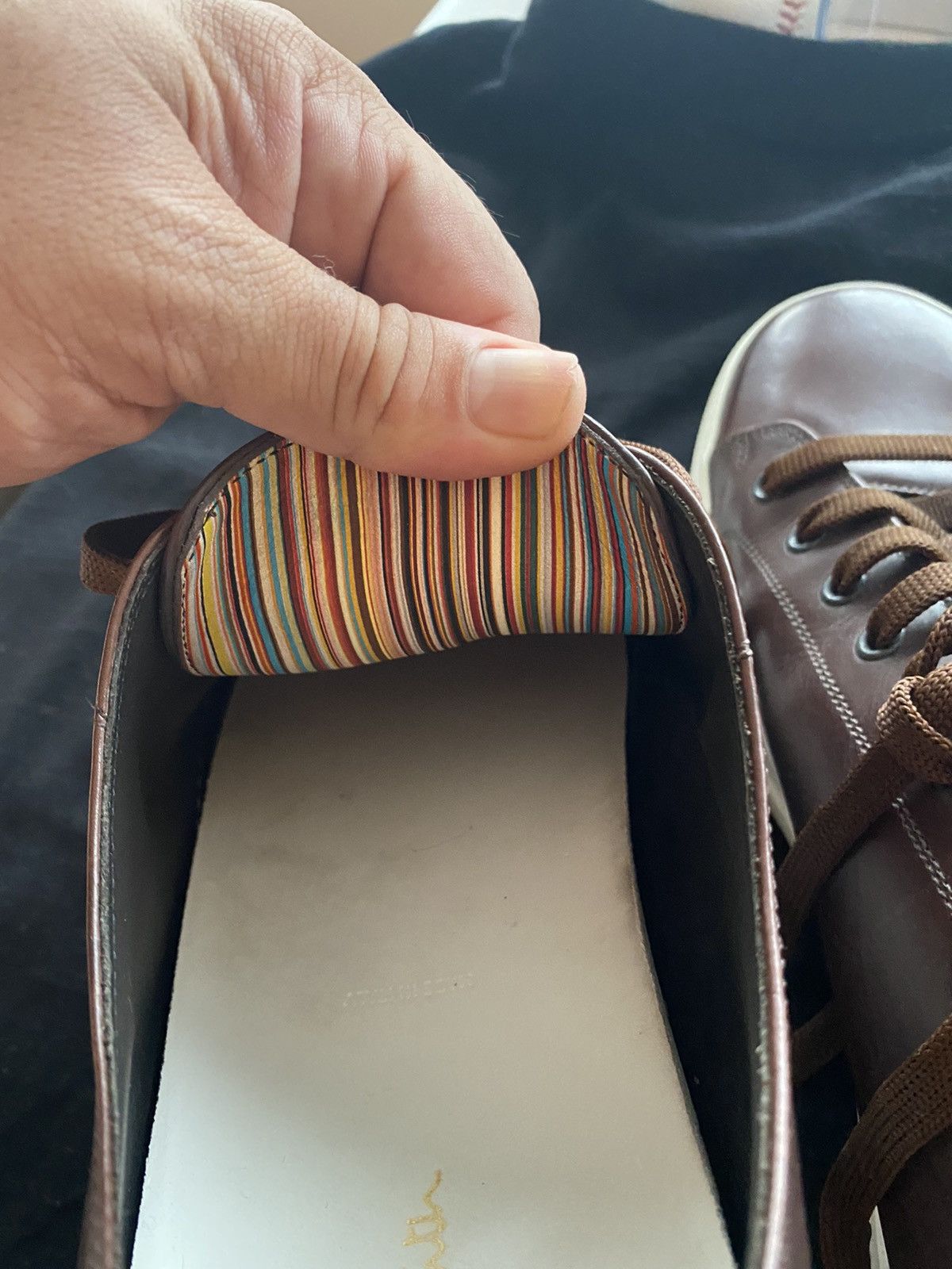 Paul Smith Paul Smith Brown Leather Sneaker Size US 11 / EU 44 - 5 Thumbnail