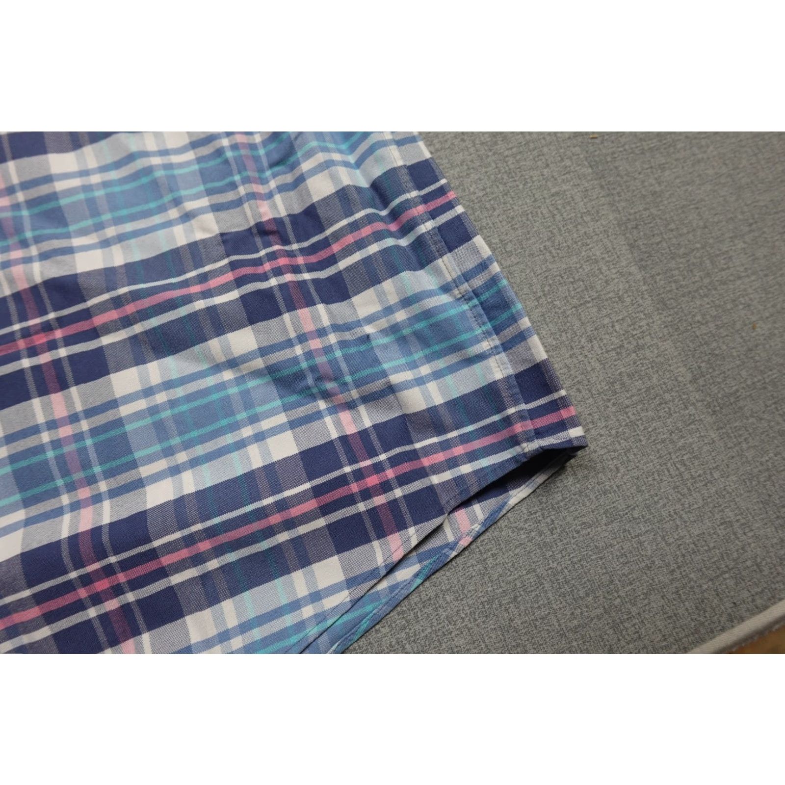 Vineyard Vines VINEYARD VINES Shirt Mens 2XL Blue Pink Plaid Slim Fit Tucker Stretch Cotton Shirt Long Sleeve Button-Up Size US XXL / EU 58 / 5 - 4 Thumbnail