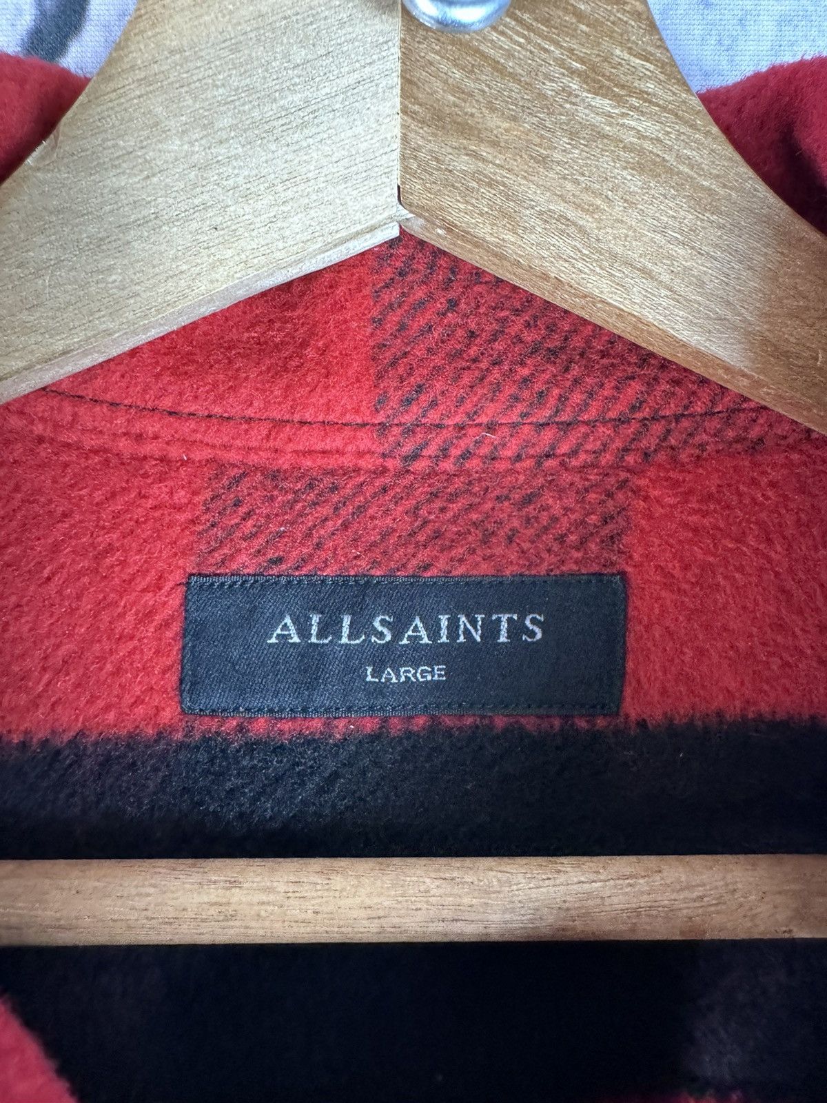 Allsaints Allsaints flannel designer heavy shirt Size US L / EU 52-54 / 3 - 3 Thumbnail