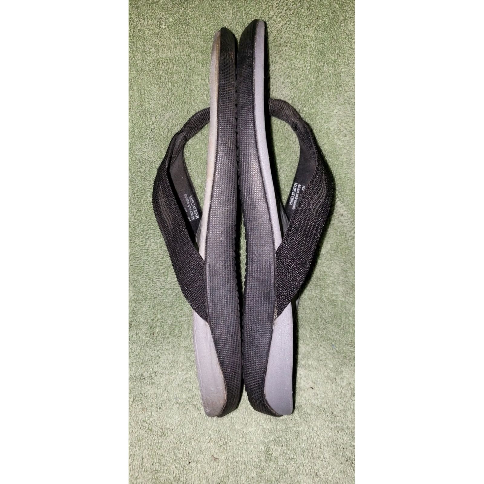 Vionic Vionic Wave Sandal Toe Post Womens US 9 Black Orthotic Footbed Orthoheel Slip On Beach Pool Casual Mens Womens Girls Size US 9 / IT 39 - 7 Thumbnail