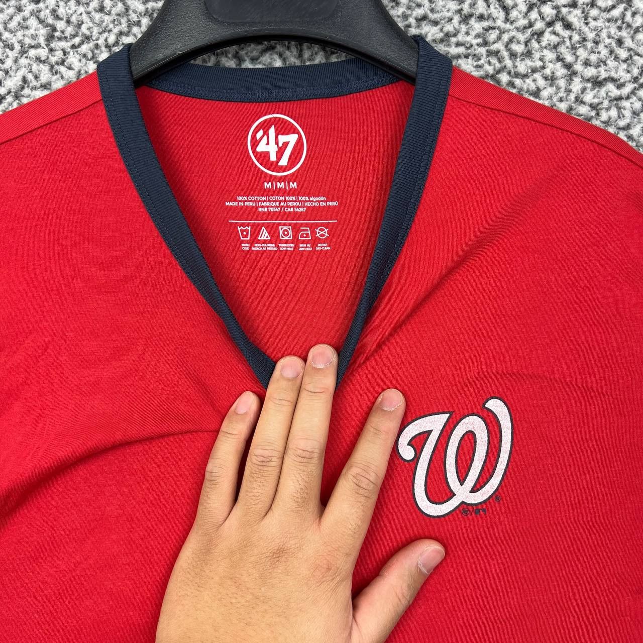 47 Brand Washington Nationals Shirt Men Medium Short Sleeve New M Size US M / EU 48-50 / 2 - 6 Thumbnail