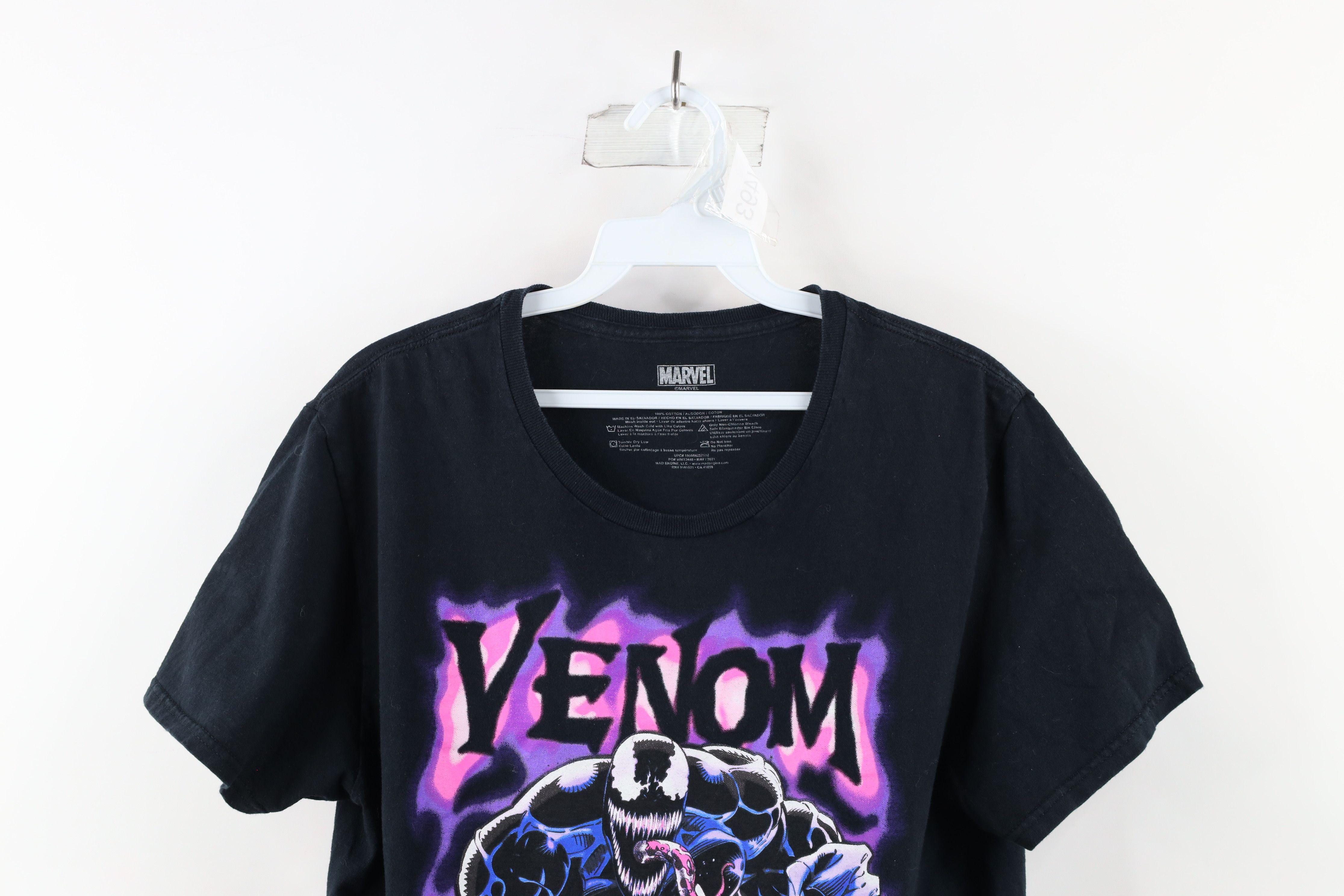 Vintage Marvel Comics Spell Out Venom Spiderman T-Shirt Black Size US M / EU 48-50 / 2 - 2 Preview