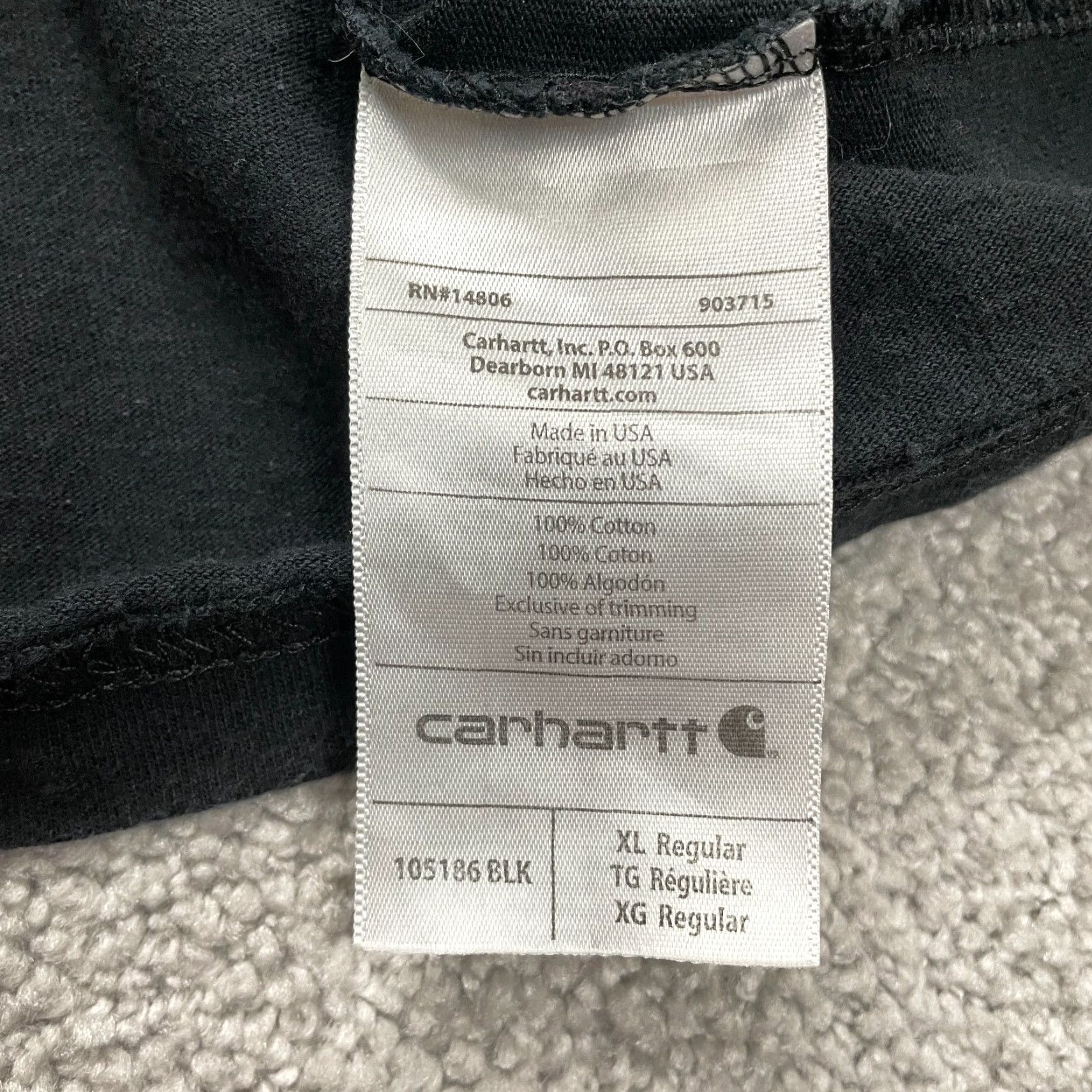 Carhartt VINTAGE? No. Carhartt Relaxed Fit Graphic T-Shirt Women XL Black Crew Neck Cotton Tee Size XL / US 12-14 / IT 48-50 - 7 Thumbnail