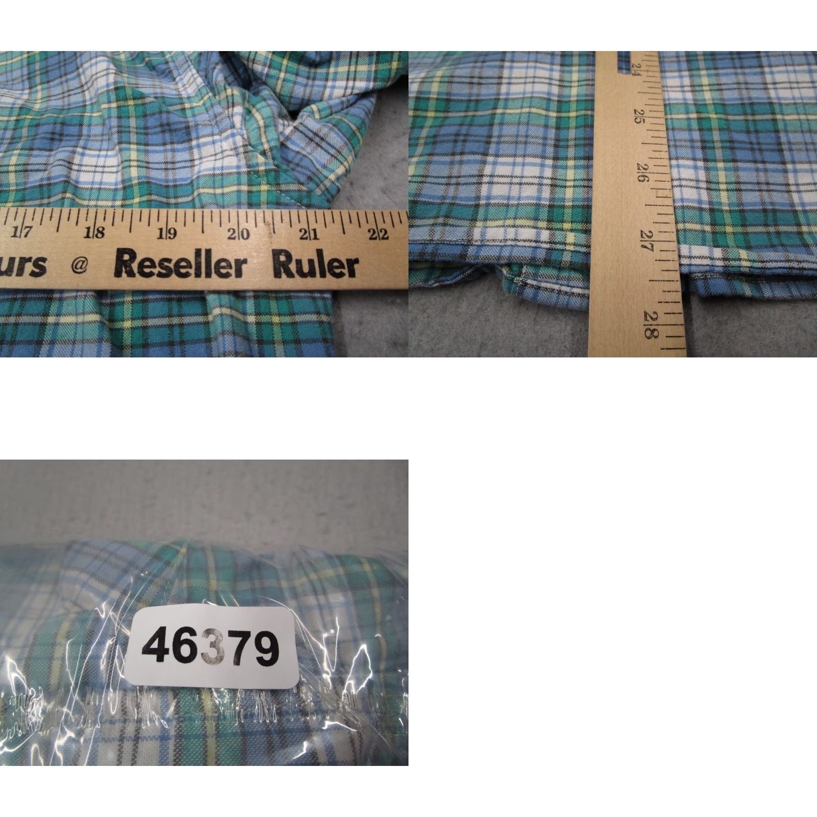 J.Crew VINTAGE J.CREW Men's Shirt Medium Blue Slim Fit Button Up Organic Oxford Plaid All Seasons Size US M / EU 48-50 / 2 - 8 Thumbnail