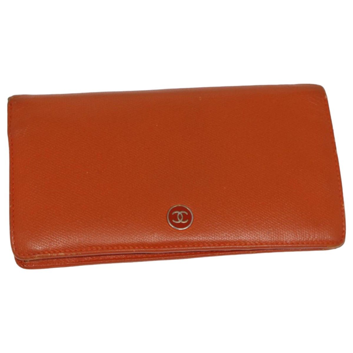 Chanel Orange Leather Wallet (Pre-Owned) Size ONE SIZE - 1 Thumbnail