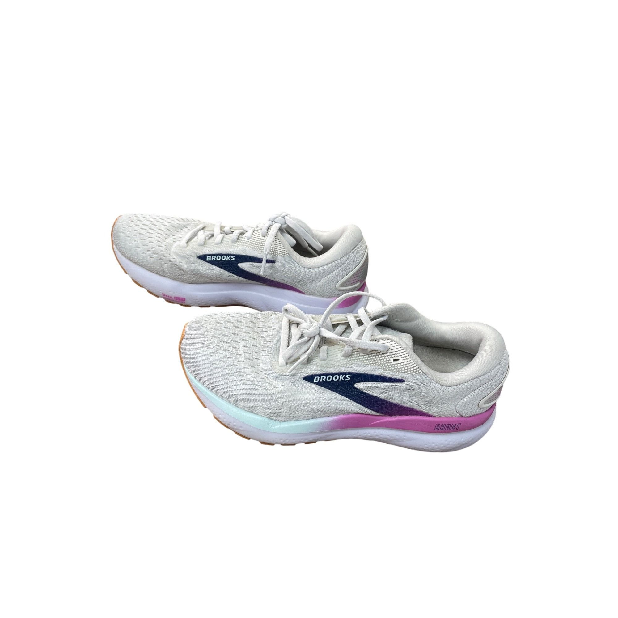 Brooks Brooks Ghost 16 Womens beige pink running Sneakers Size 9B S Size US 9 / IT 39 - 3 Thumbnail