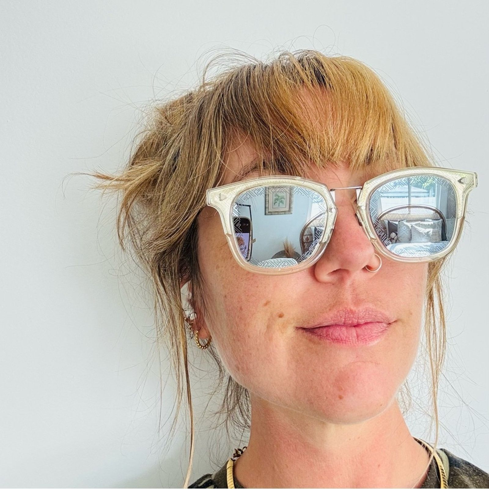 Fendi FENDI Silver Yellow Grey Mirror Lens $595 Sunglasses Case Size ONE SIZE - 12 Thumbnail