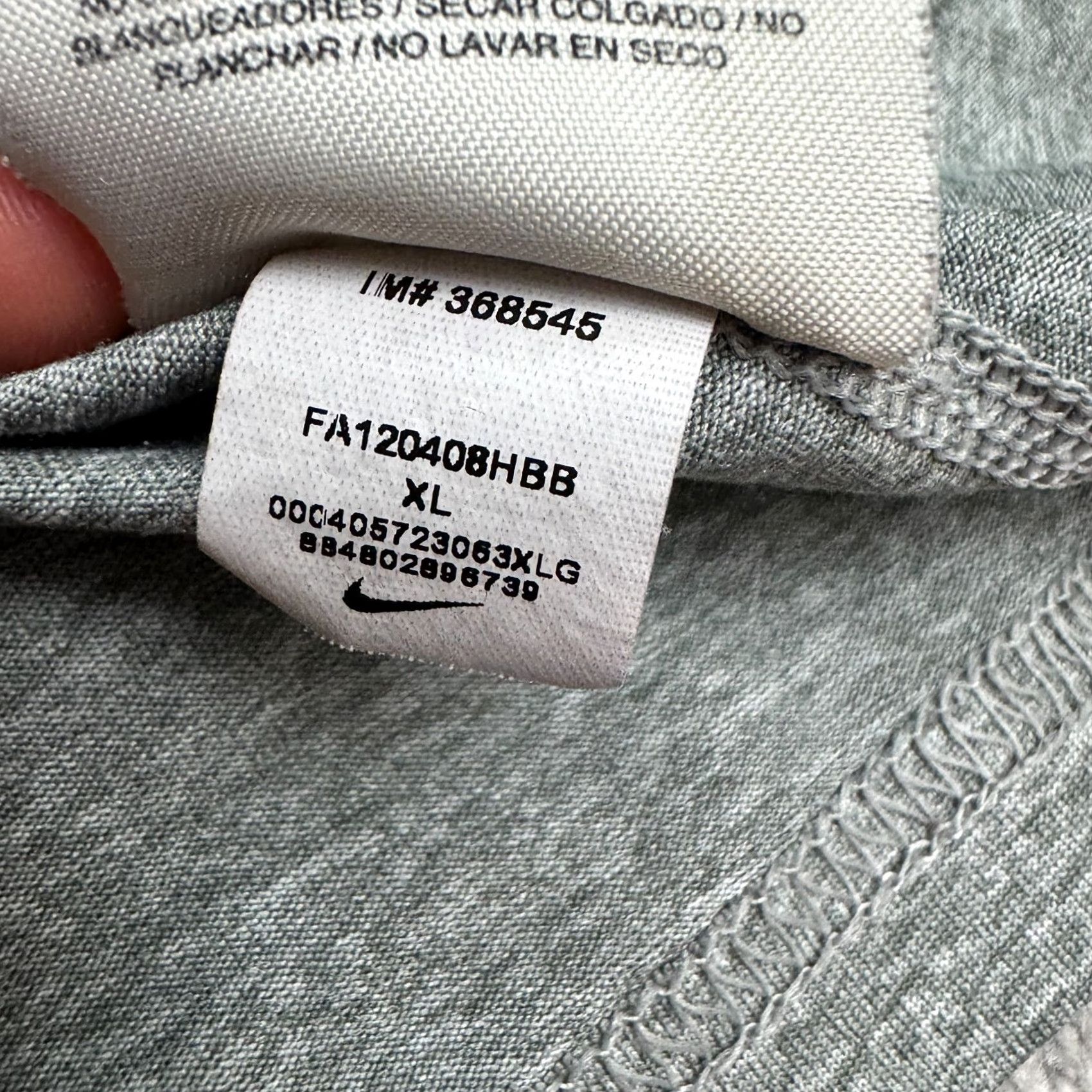 Nike Nike Dri-Fit Long Sleeve Active T-Shirt Men XL Heather Gray Crew Neck Activewear Size US XL / EU 56 / 4 - 7 Thumbnail