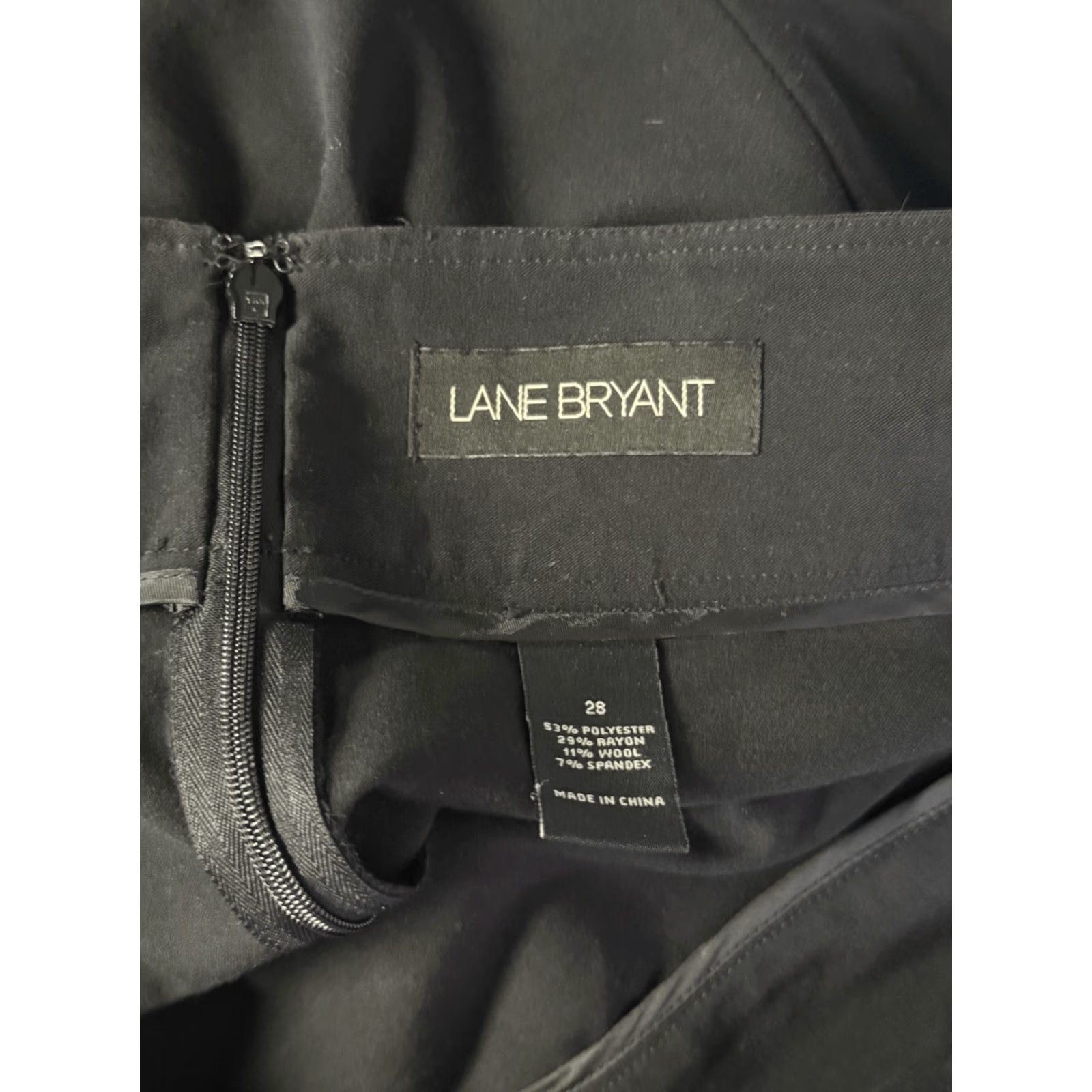 Vintage Lane Bryant Womens Black Skort A-Line Plus Size 28 Skirt Knee Length Lined Size 28" / US 6 / IT 42 - 3 Thumbnail