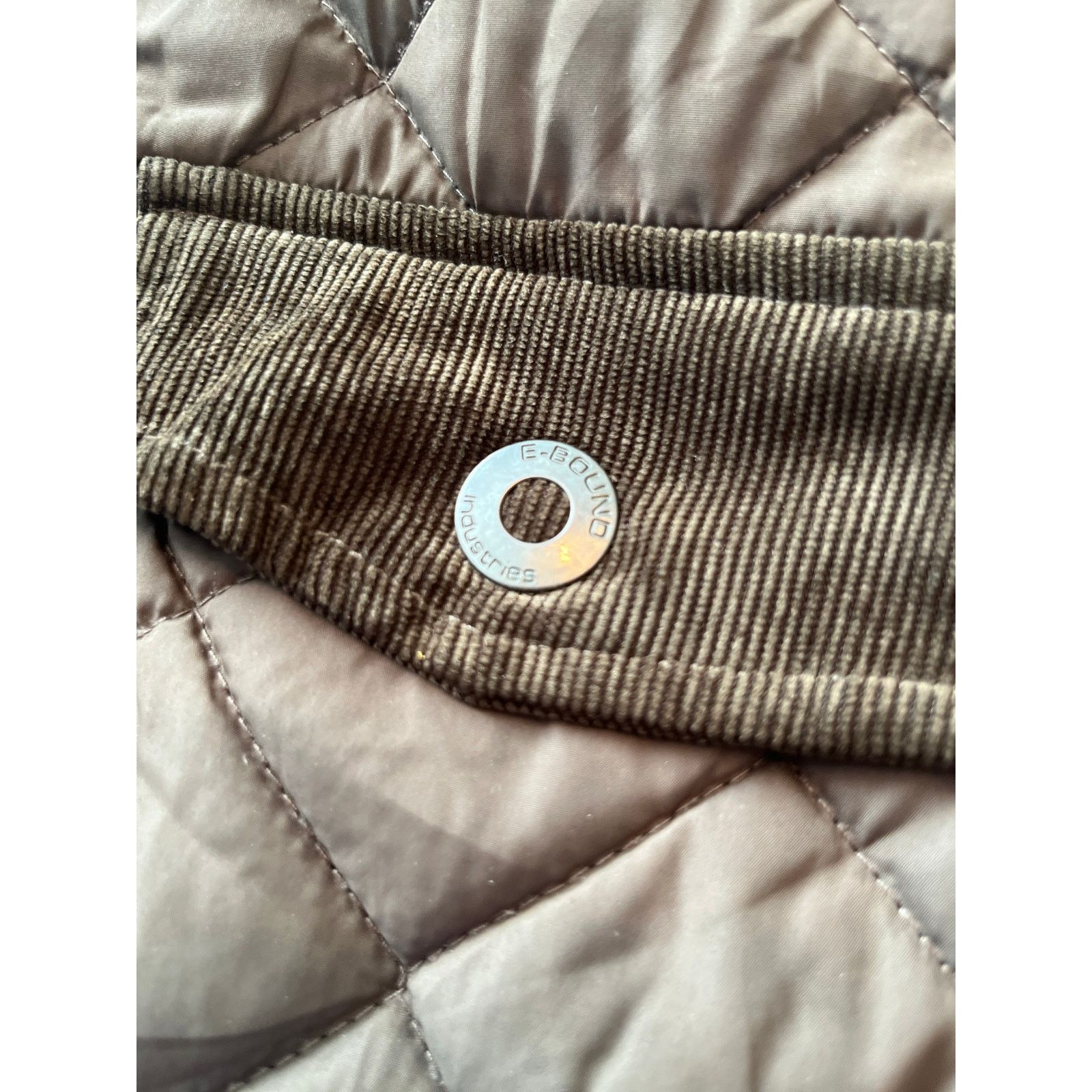 Vintage E-Bound Earthbound Green Quilted Barn Jacket Corduroy Small Size S / US 4 / IT 40 - 12 Thumbnail