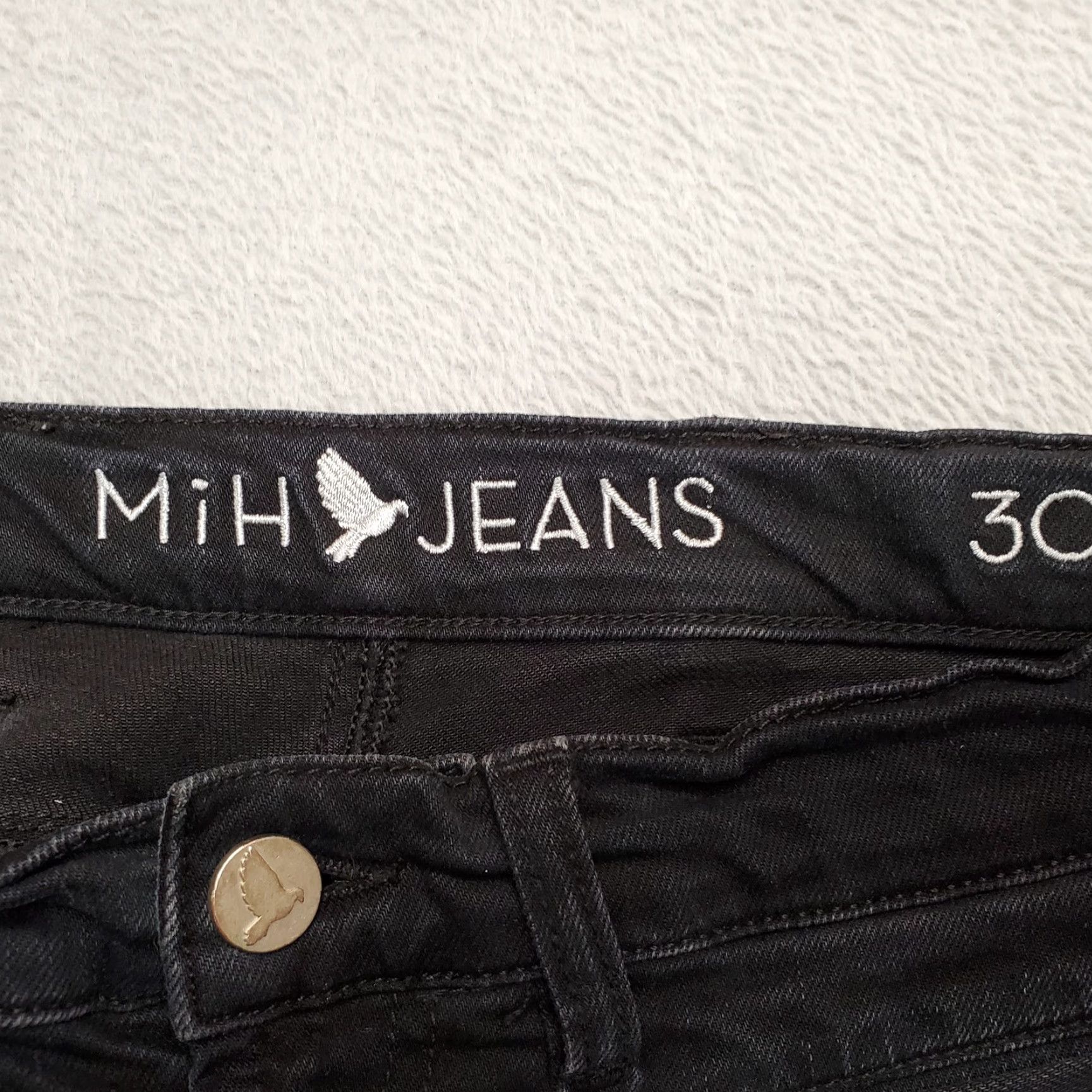 Vintage MiH Jeans Women Size 30 Black Denum Ellsworth High Rise Skinny Casual Jeans Size 30" / US 8 / IT 44 - 4 Thumbnail