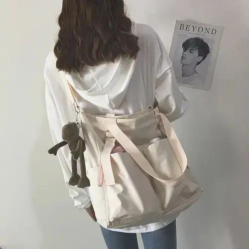 Japanese Brand Bag Waterproof Bag Large Capacity Canvas Size ONE SIZE - 3 Thumbnail