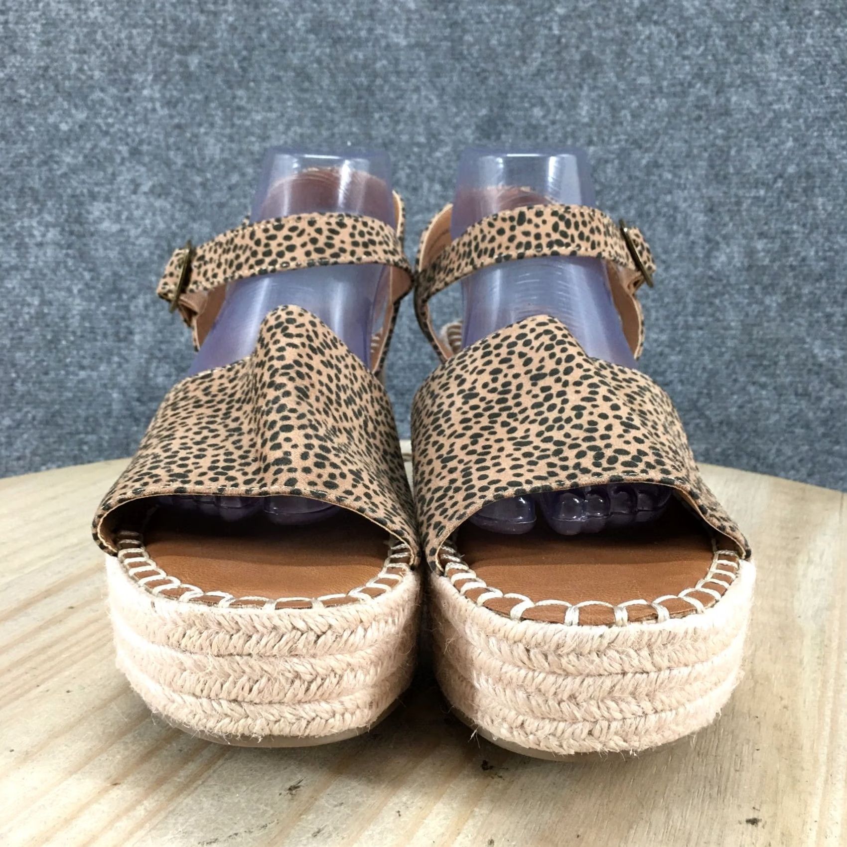 Vintage Universal Thread Sandals Women 11 Morgan Platform Wedge Espadrille Brown True Brown Size US 11 / IT 41 - 5 Thumbnail