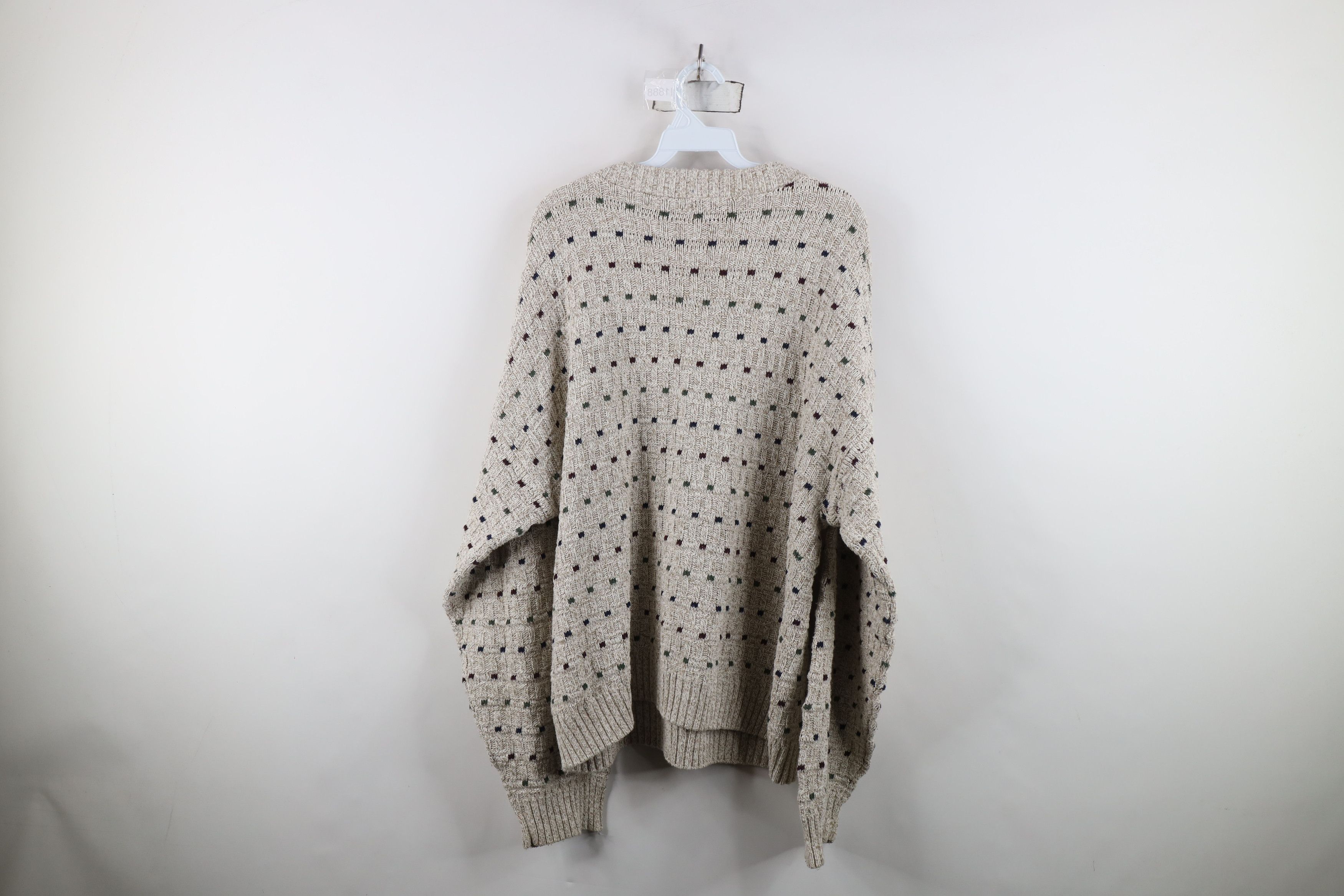 Vintage Vintage 90s Streetwear Rainbow Geometric Knit Sweater USA Size US XL / EU 56 / 4 - 12 Thumbnail