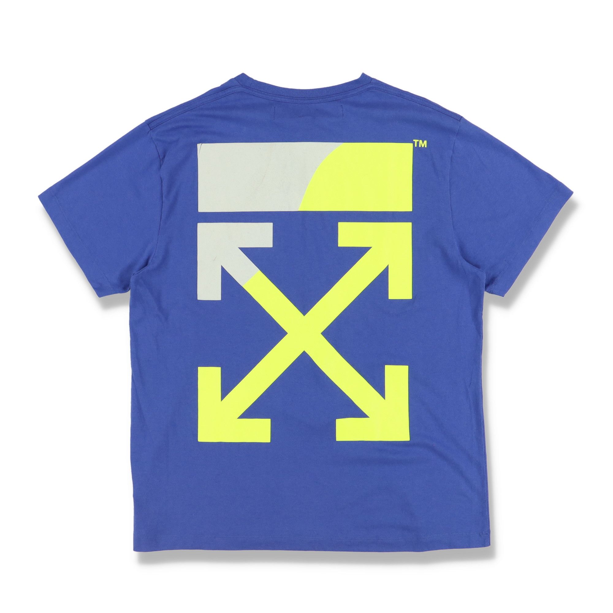 Blue and Yellow Split Arrows Oversized T-Shirt