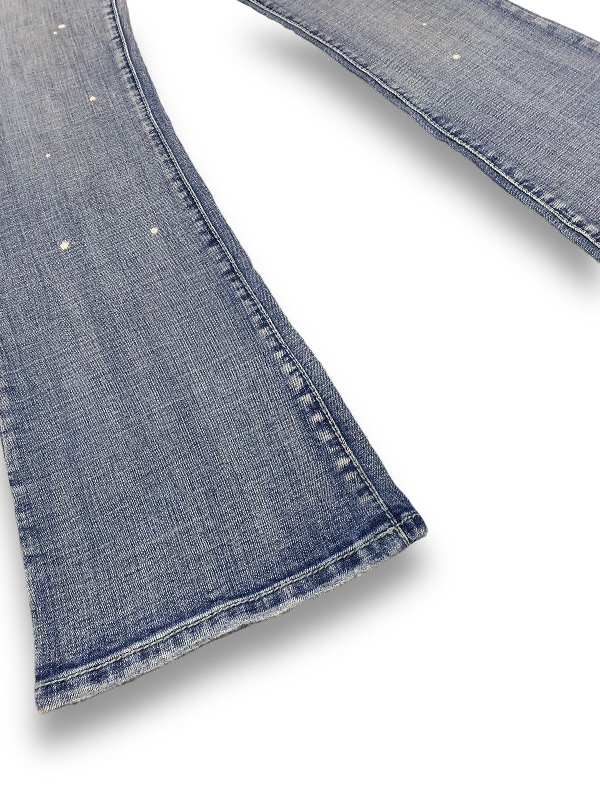 Japanese Brand Vintage Japanese OO Lala Sasson Blue Washed Flare Jeans Size 26" / US 2 / IT 38 - 9 Thumbnail