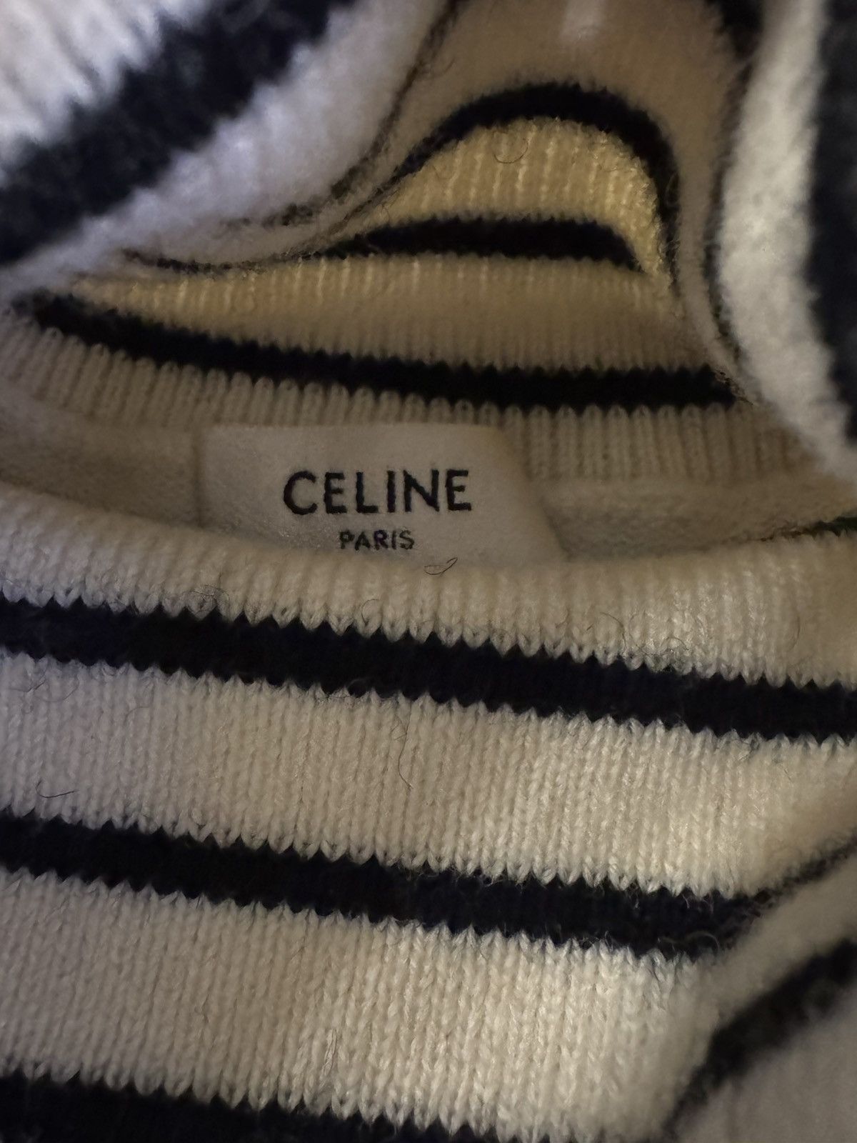 Celine CELINE FW19 Striped Turtleneck Wool Sweater Size US L / EU 52-54 / 3 - 5 Thumbnail
