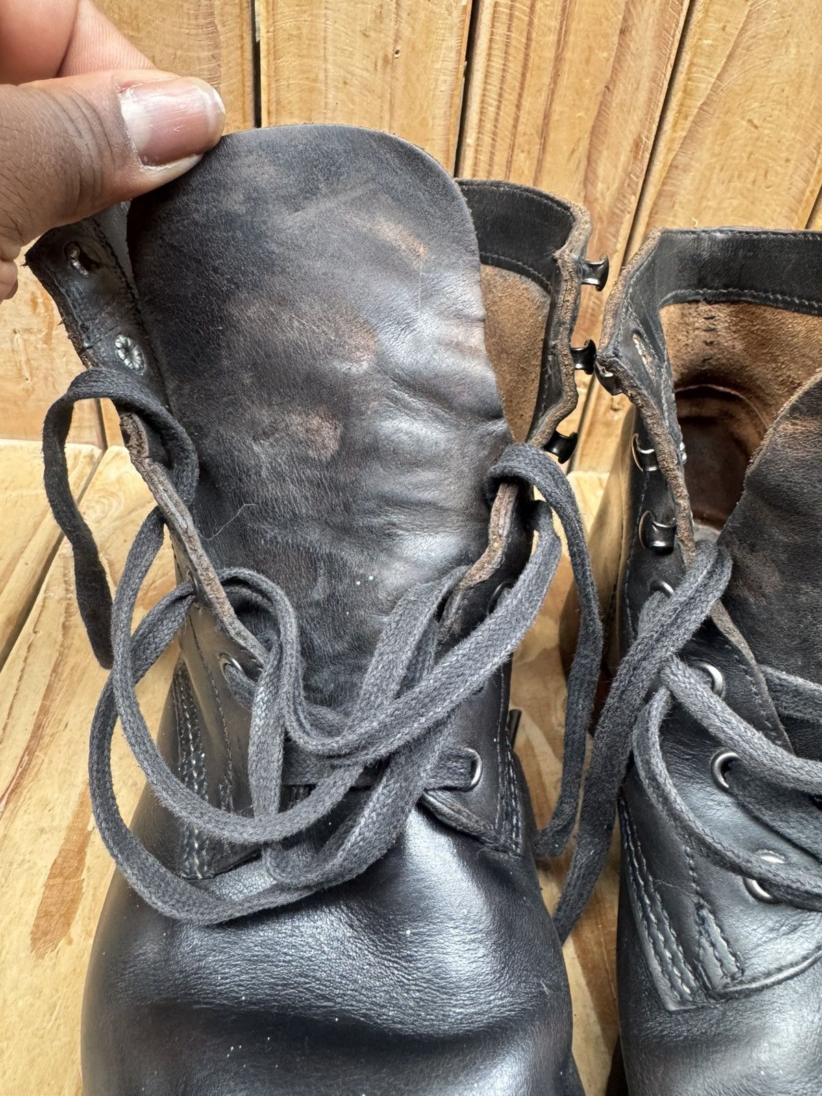 Wolverine Wolverine 1000 Miles Black Leather Boots sz USA 9 D Size US 9 / EU 42 - 19 Thumbnail