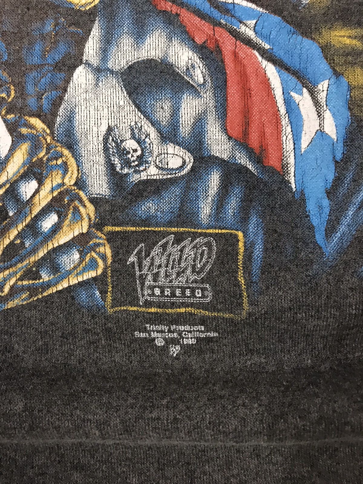 Vintage vintage faded righteous rebel sweatshirt Size US L / EU 52-54 / 3 - 3 Thumbnail