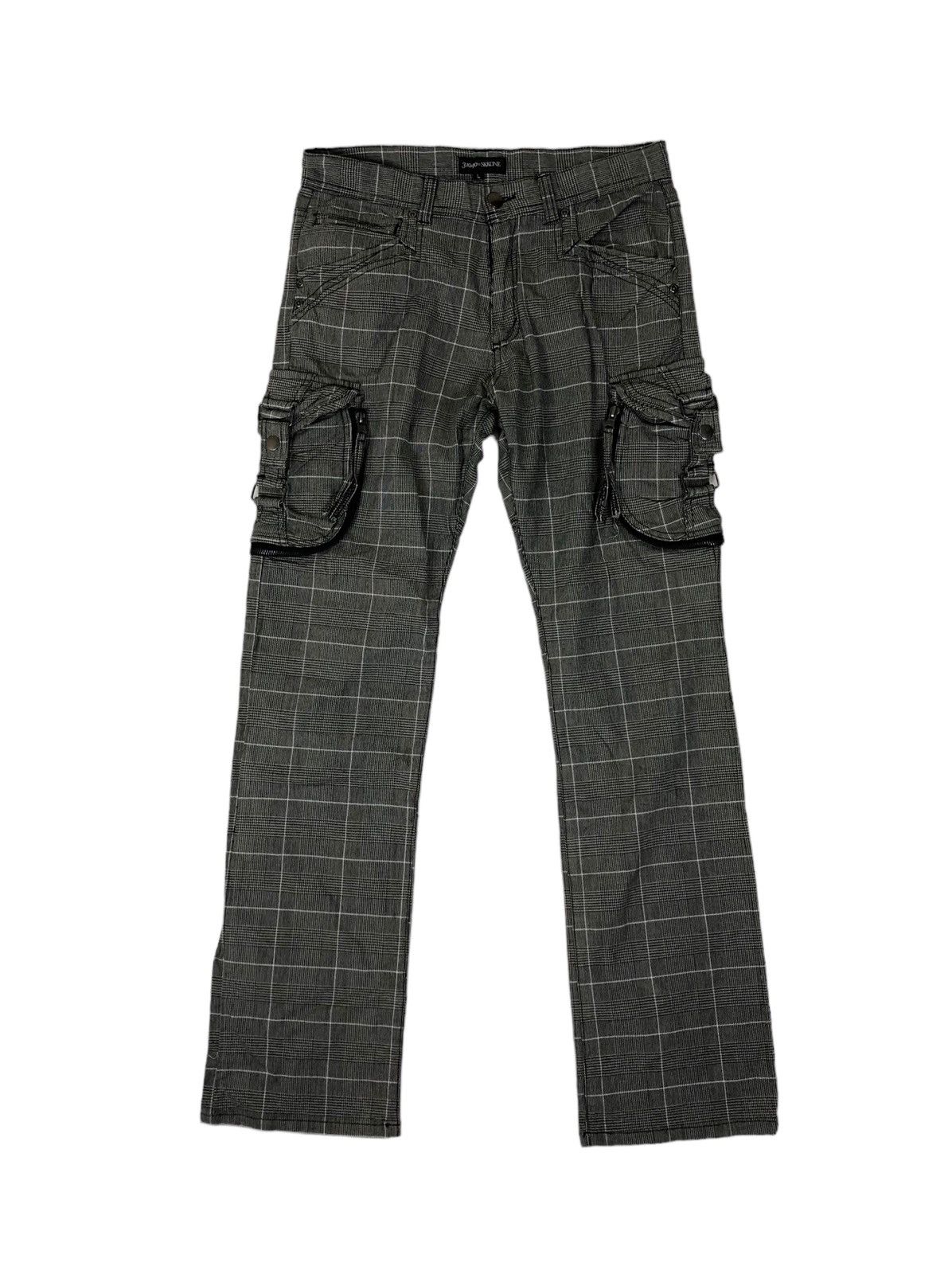 Japanese Brand Japanese Brand 31040=SKKONE Checkered Plaid Cargo Pants Size US 30 / EU 46 - 1 Thumbnail