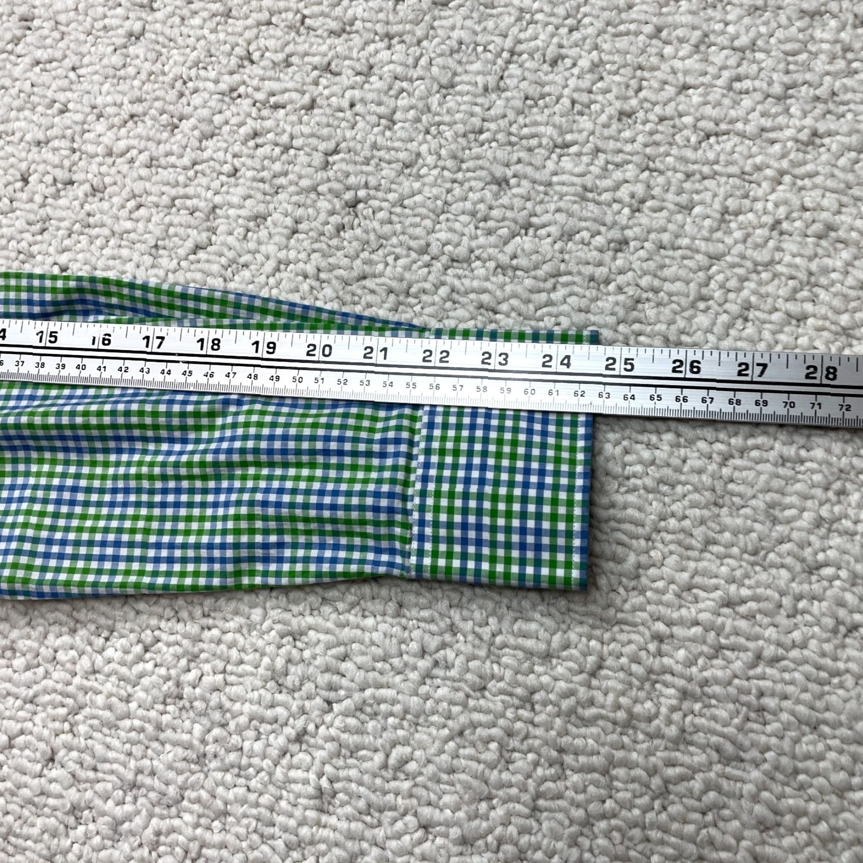 Tailorbyrd TAILORBYRD Button-Up Shirt Mens Large Green Check Plaid Pocket Logo Collared Top Size US L / EU 52-54 / 3 - 6 Thumbnail