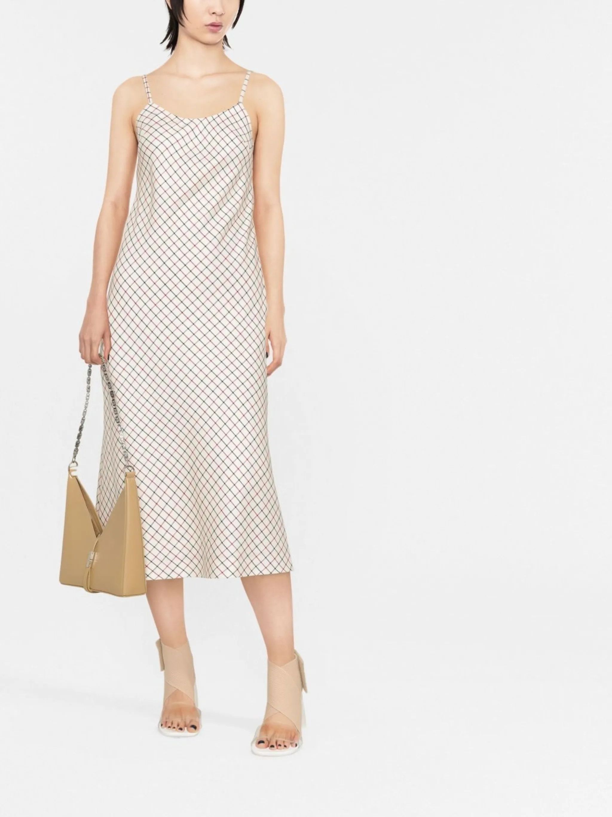 Maison Margiela o1y0625 Midi Dress in Multicolor Size M / US 6-8 / IT 42-44 - 4 Thumbnail