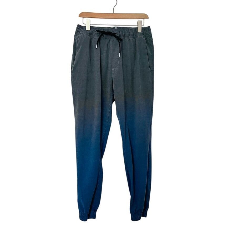 Volcom Volcom Mens L Fricken Slim Joggers Gray Green Drawstring Wai Size US 28 / EU 44 - 3 Thumbnail